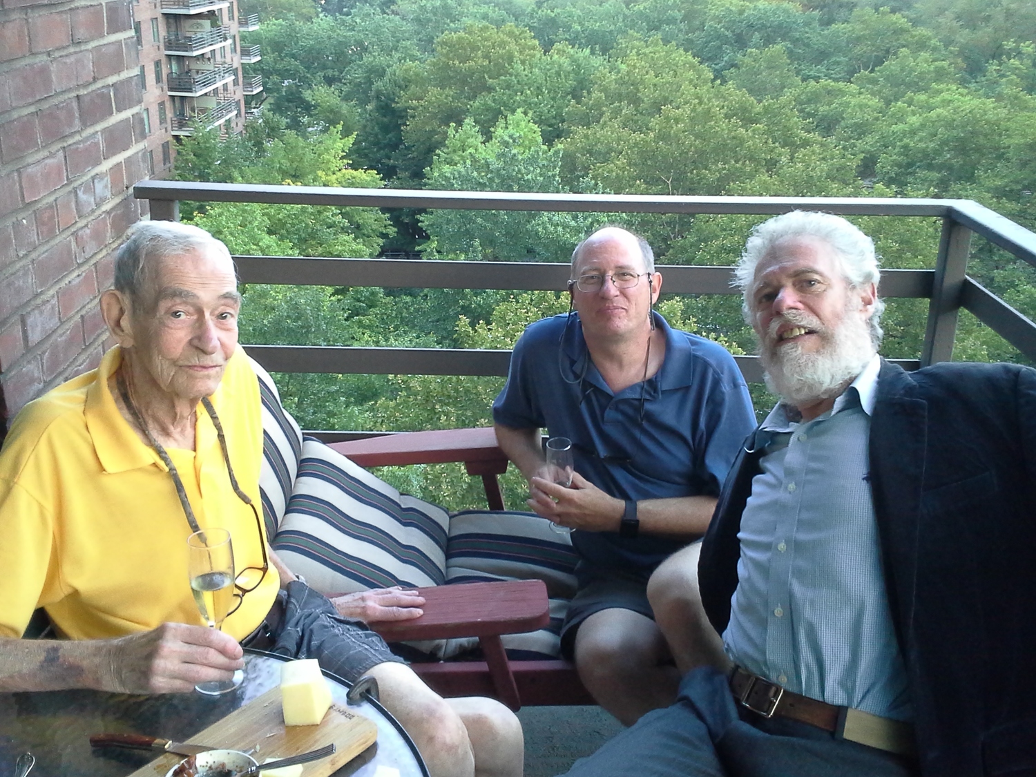 Doug Feiden, right, with his father, Barry, and brother, Wayne. OURTESY KARYN FEIDEN