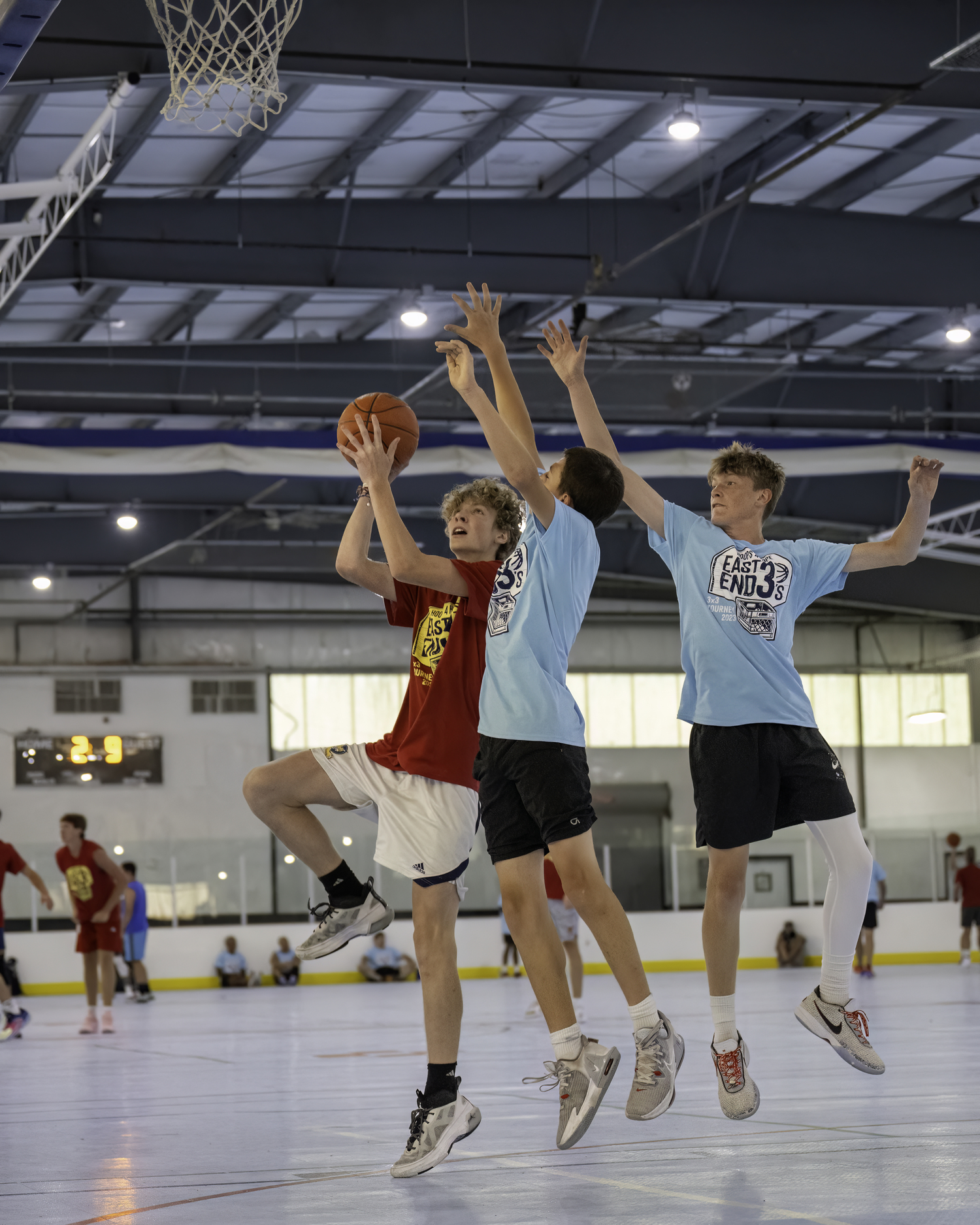 The Hoops 4 Hope 3-on-3 basketball tournament was held at Sportime Amagansett on Saturday.    MARIANNE BARNETT