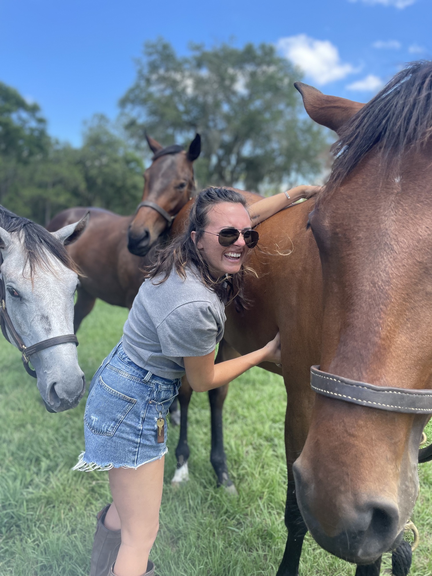 Madi Rauch specializes in biogeometric integration, doing adjustments on horses and riders, as well as dogs. She's even adjusted chickens and llamas.