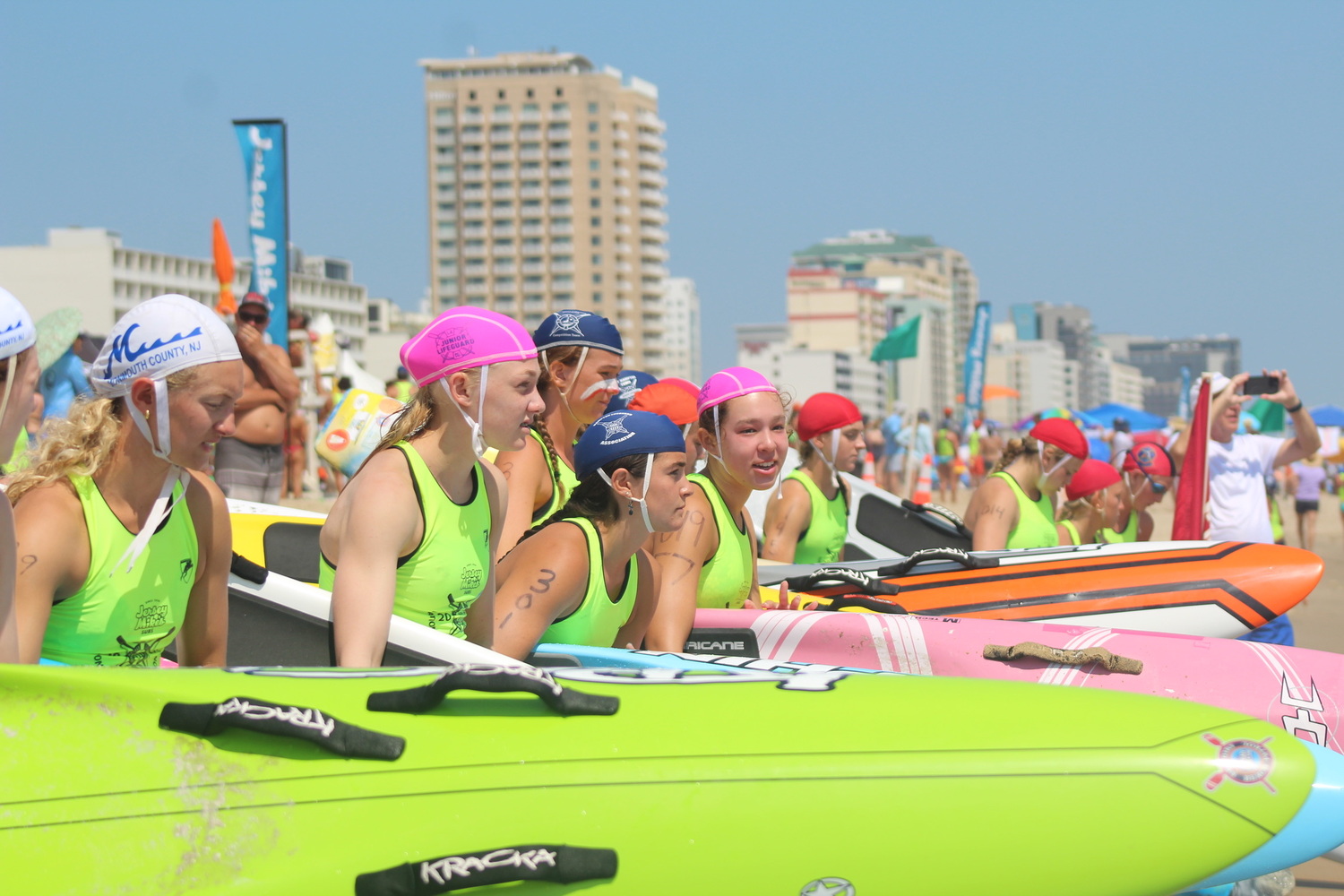 The Hampton Lifeguard Association took a team of nearly 100 lifeguards--both juniors and adults--to the USLA National Lifeguard Championships in Virginia Beach last week. NICOLE CASTILLO PHOTOS