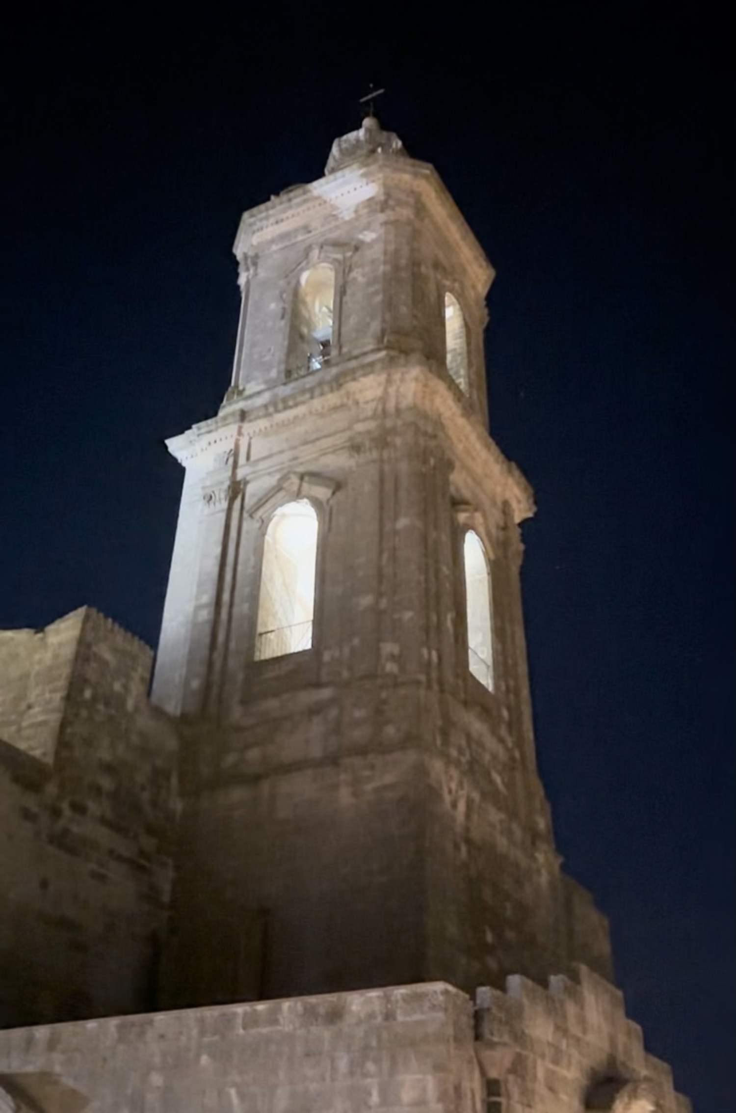 The renovated bell tower.