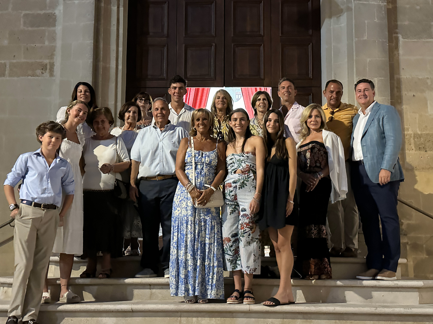 The Carriero family at the church.