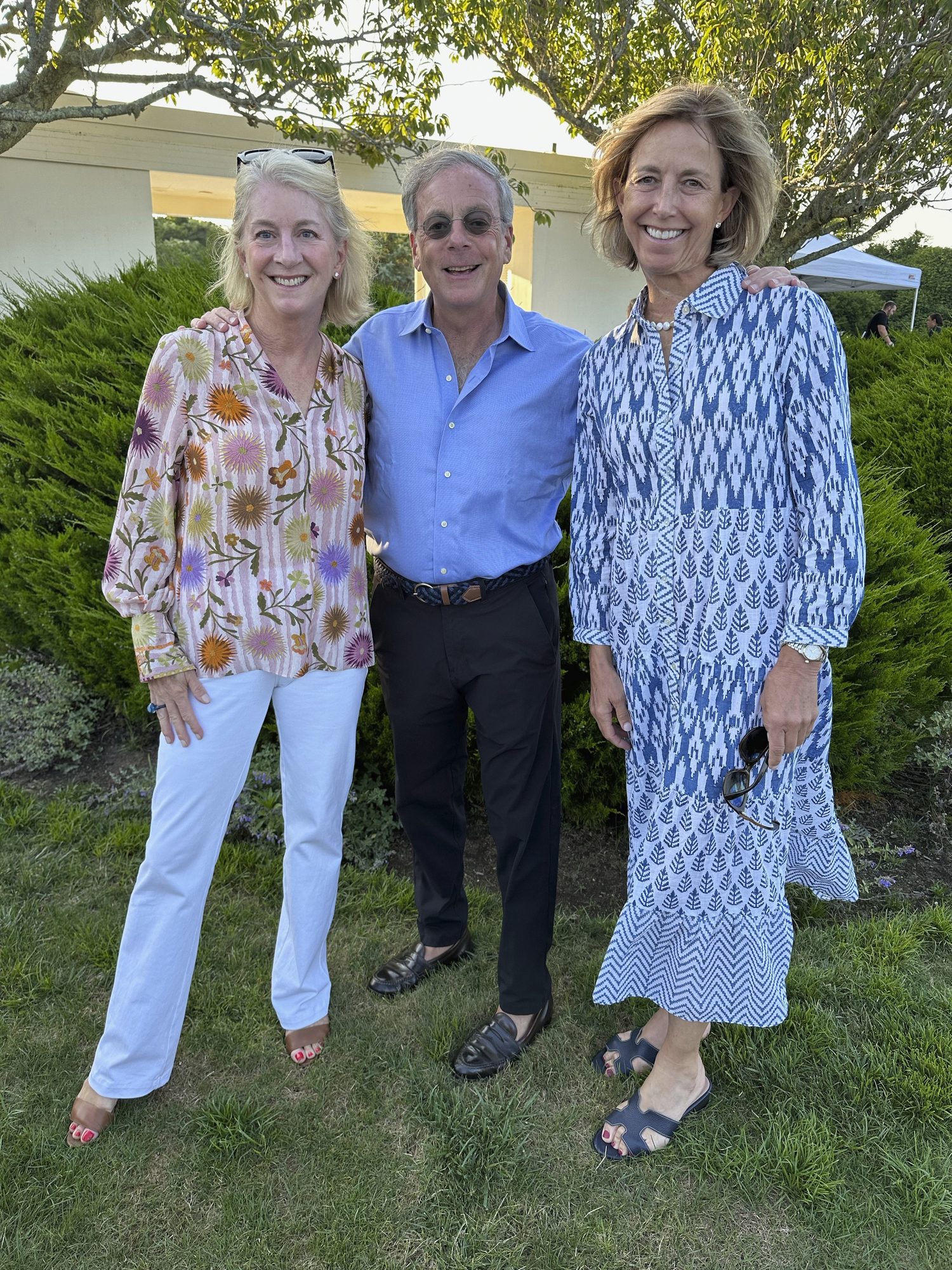 Amy and Sid Goodfriend with Mary Evans.