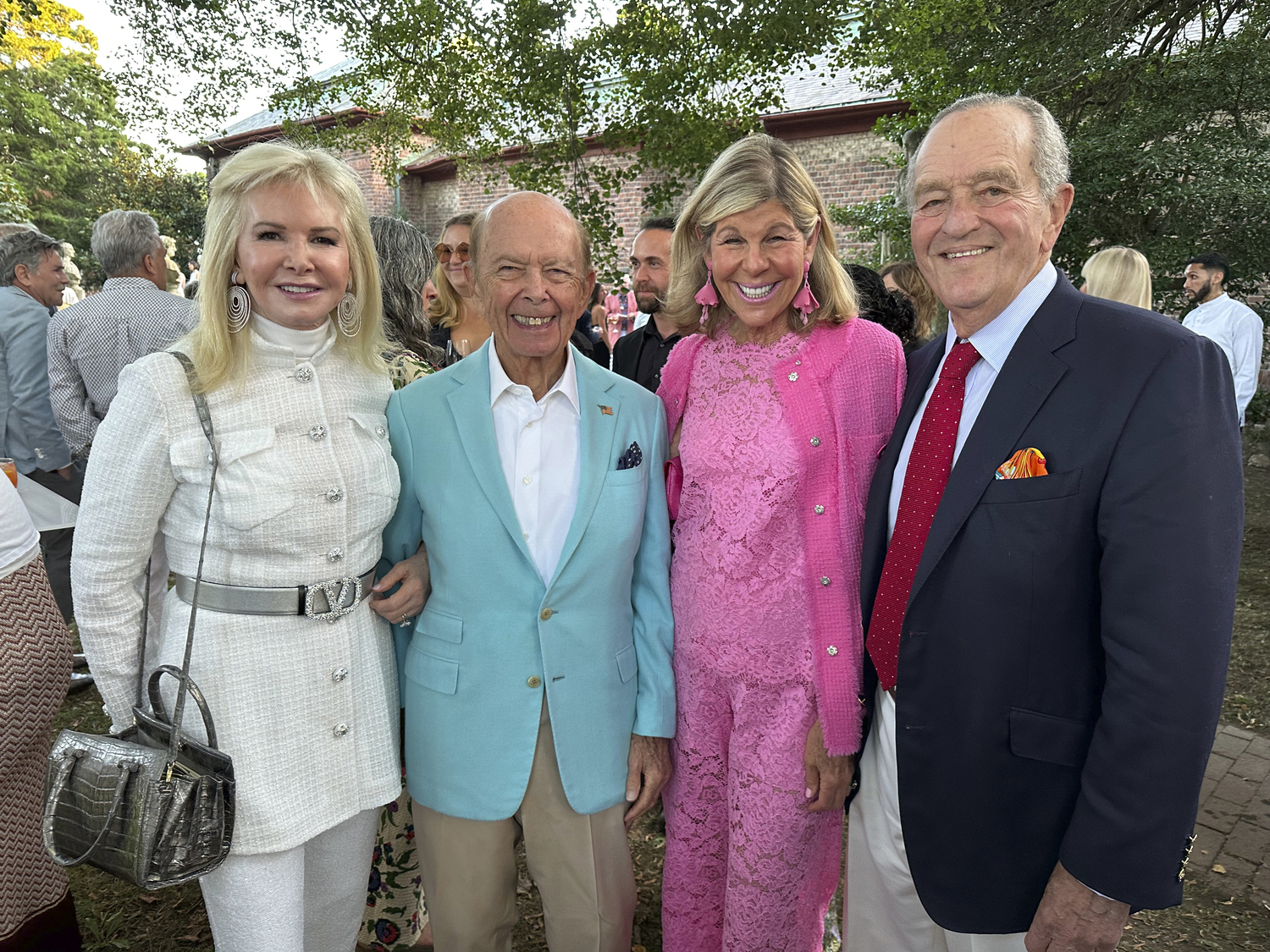 Hilary and Wilbur Ross with Jamee and Peter Gregory.