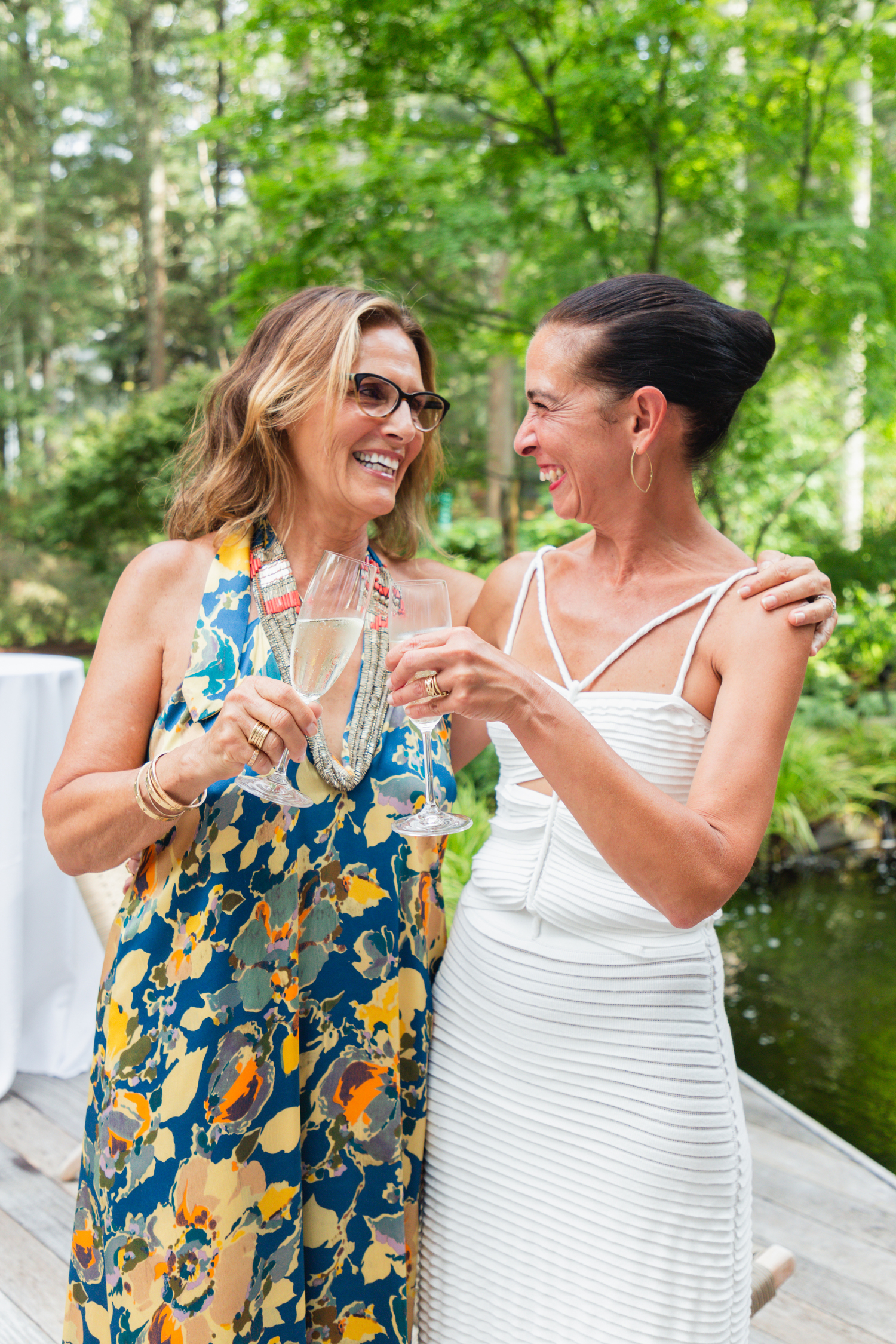 Roxine Brown toasting Paula Arakas. COURTESY HARMONIA INC.