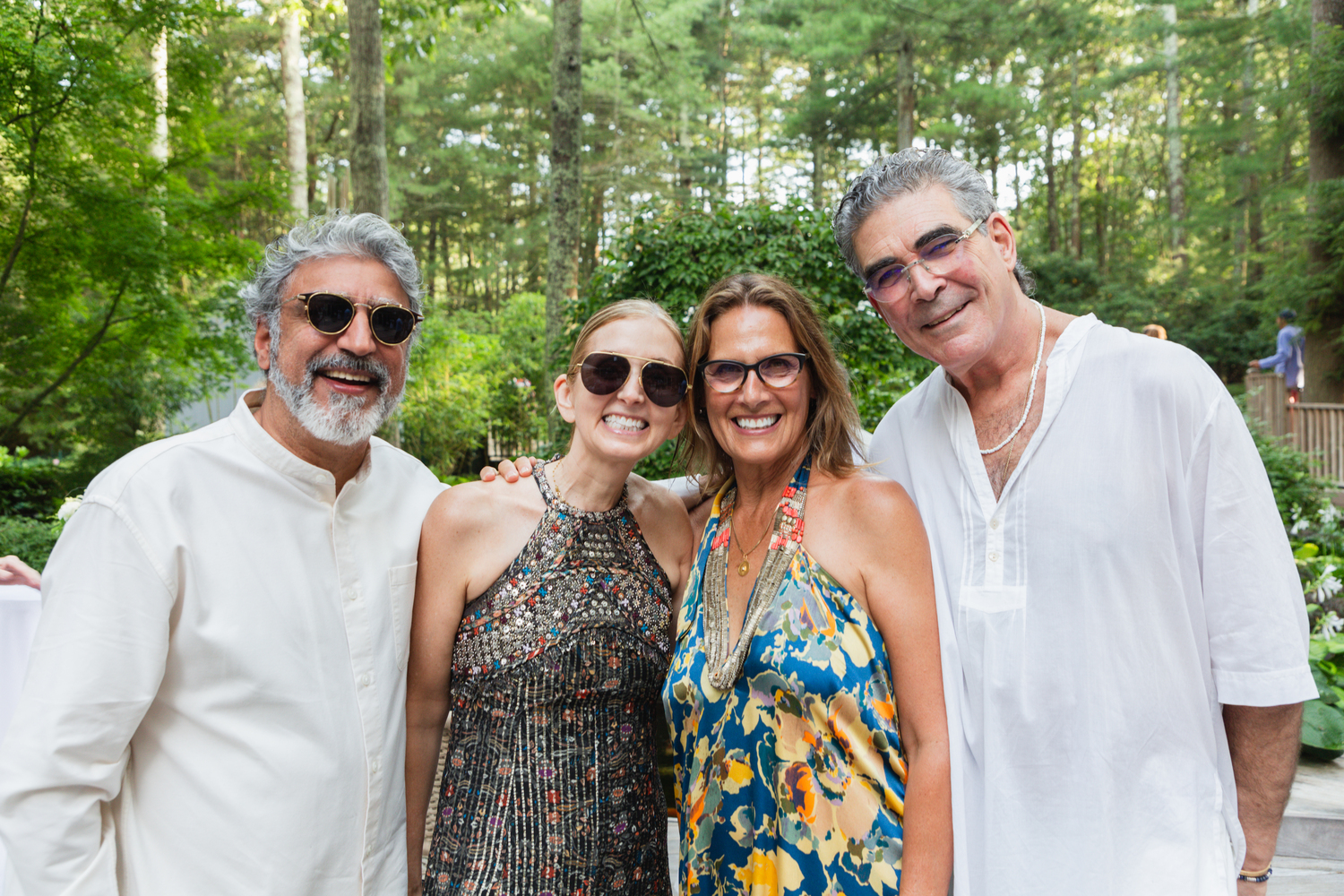 Raj Chawla and Christine Schoning  with Roxine Brown and Charles Fischler. COURTESY HARMONIA INC.