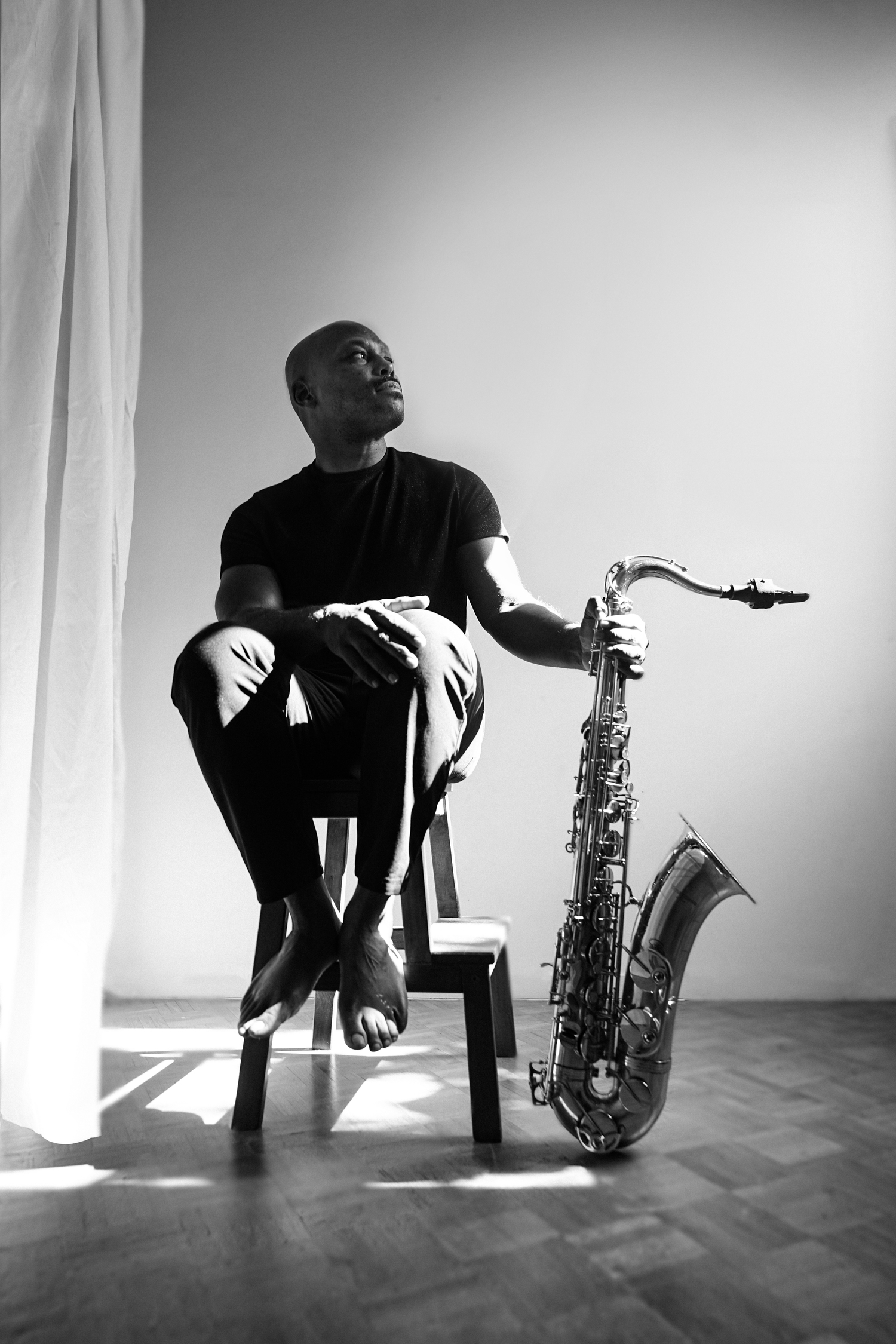 Saxophonist JD Allen and his trio perform at the Parrish Art Museum on September 1 as part of the Hamptons Jazz Fest. AUDREY RADAS