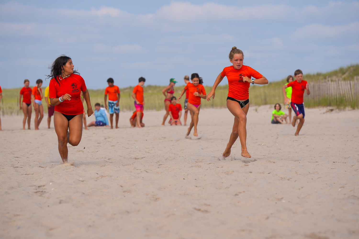 The Southampton Town Junior Lifeguard Program nearly doubled this summer.  RON ESPOSITO