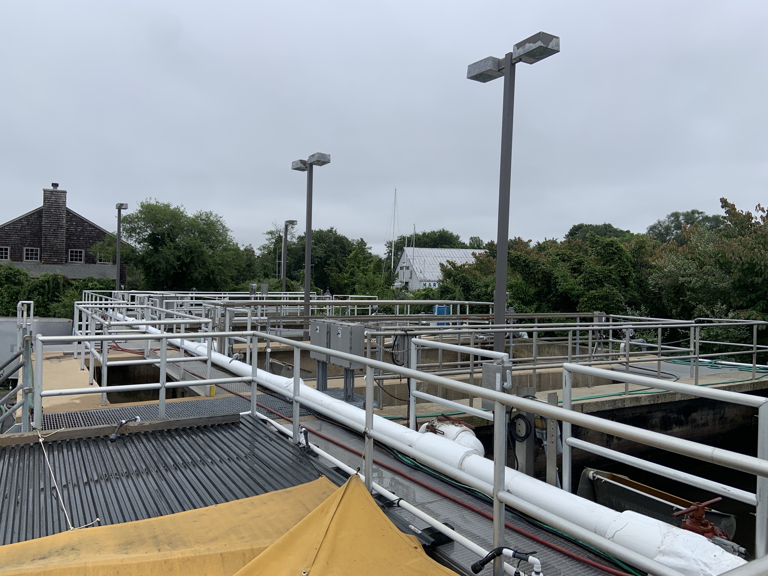 The Sag Harbor sewer treatment plant. STEPHEN J. KOTZ