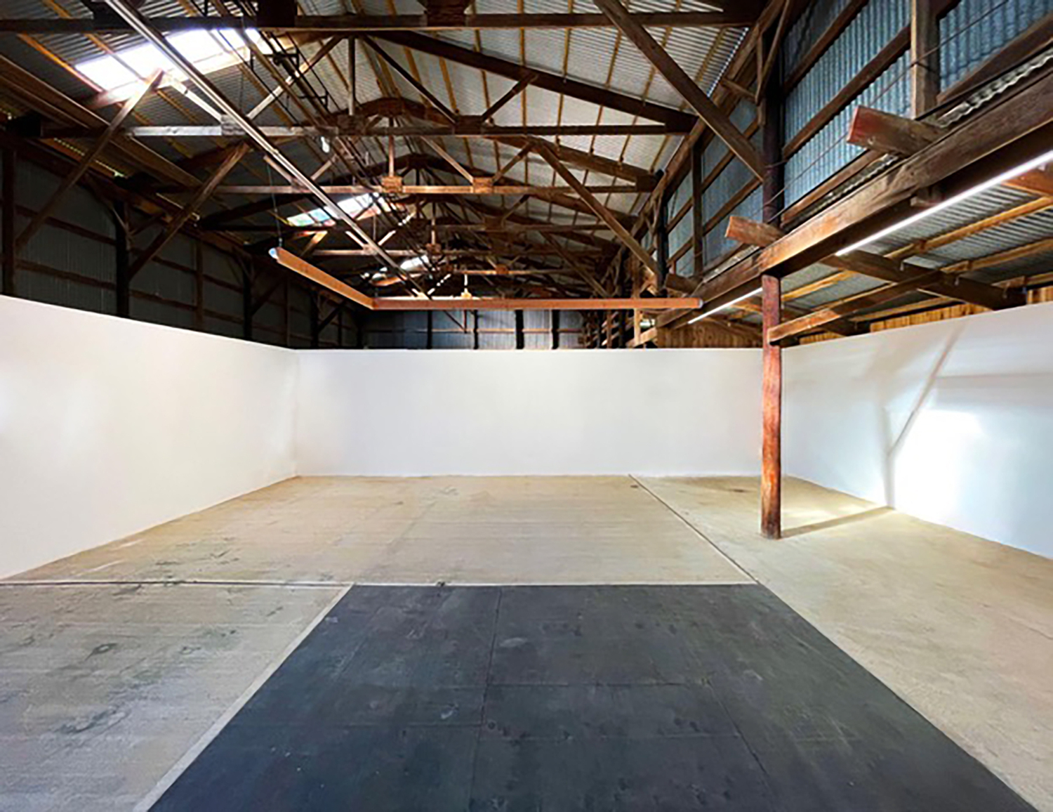 The exhibition space at Dune Alpin Barn. COURTESY ALEXANDER DIJULIO