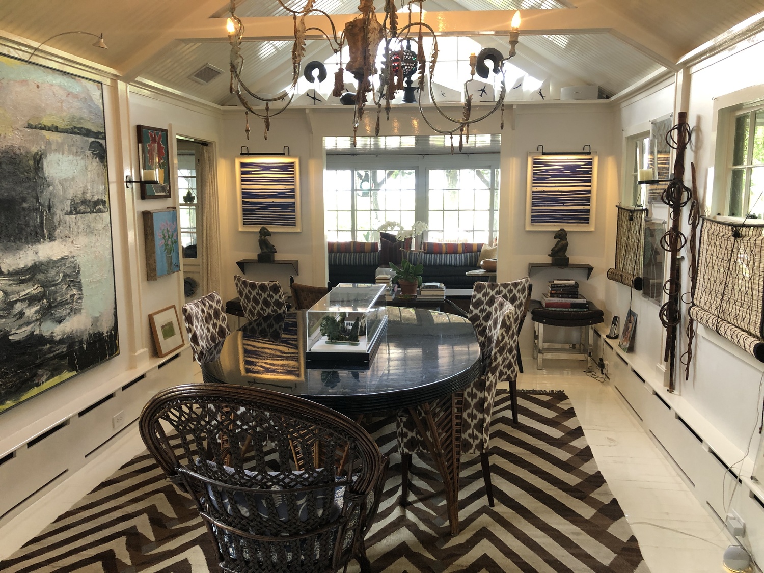 The eclectic dining room.  CRAIG MOWRY
