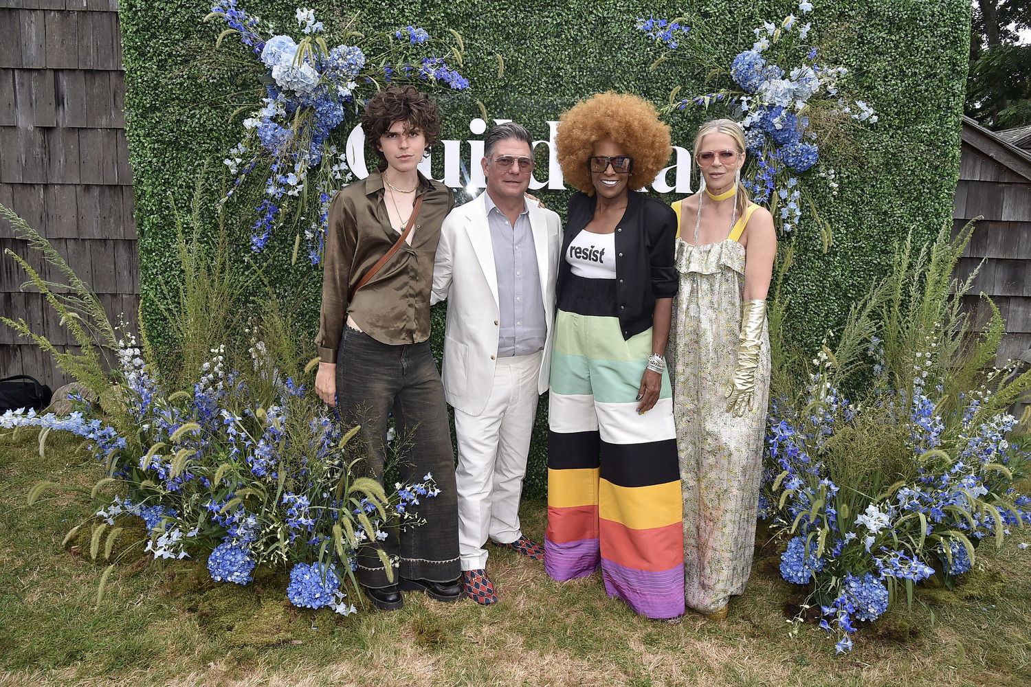 Cuatro Villareal, Leo Villareal, Renee Cox and Yvonne Force Villareal attend Guild Hall Summer Gala 2023 at Guild Hall on August 4. PATRICK MCMULLAN.