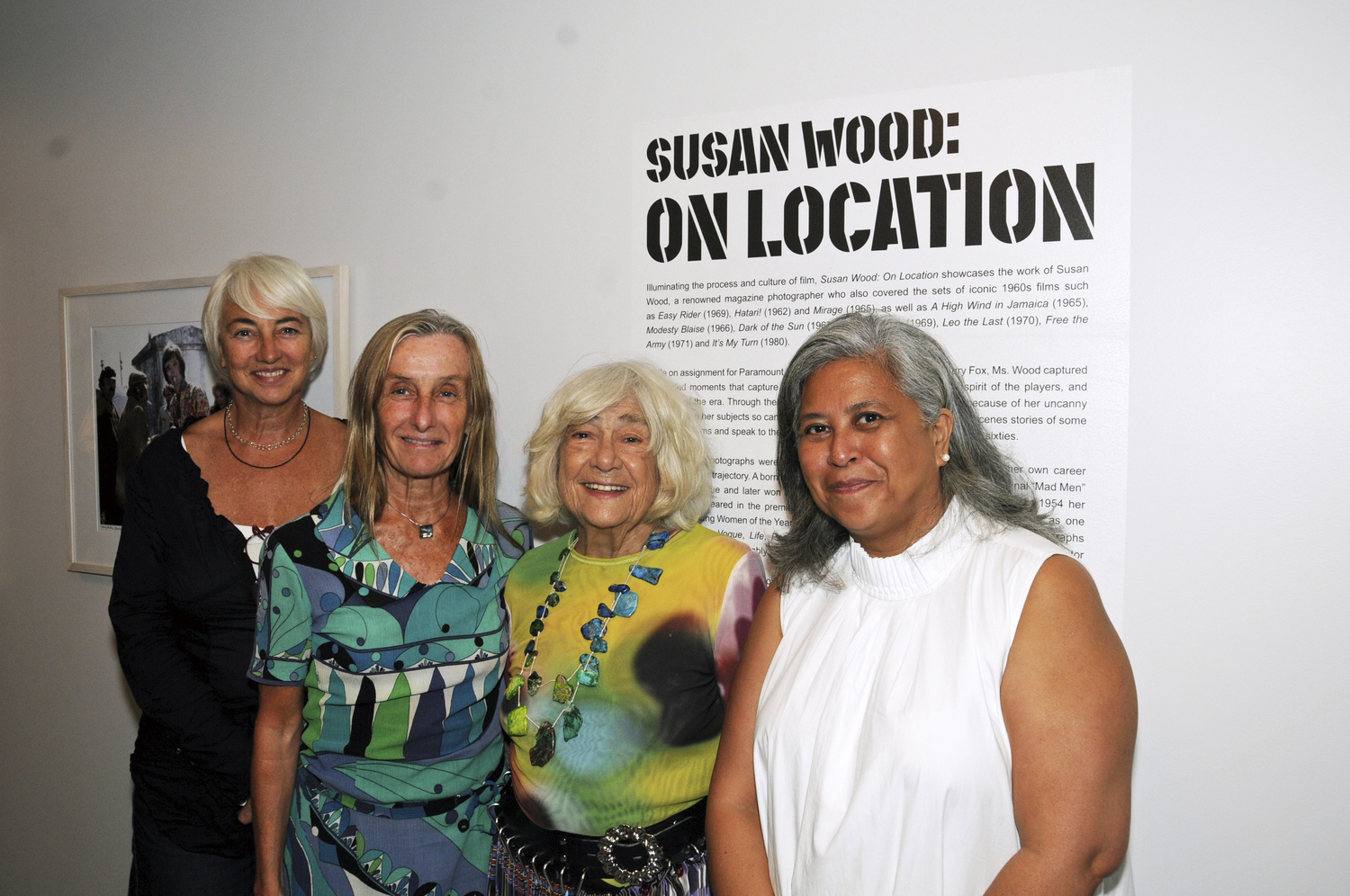 Director of Development Julie O'Neill Bliss,Artistic Director Giulia D'Agnolo Vallen, Photographer Susan Wood and Executive Director Genevieve Villaflor at Sag Harbor Cinema's rooftop 