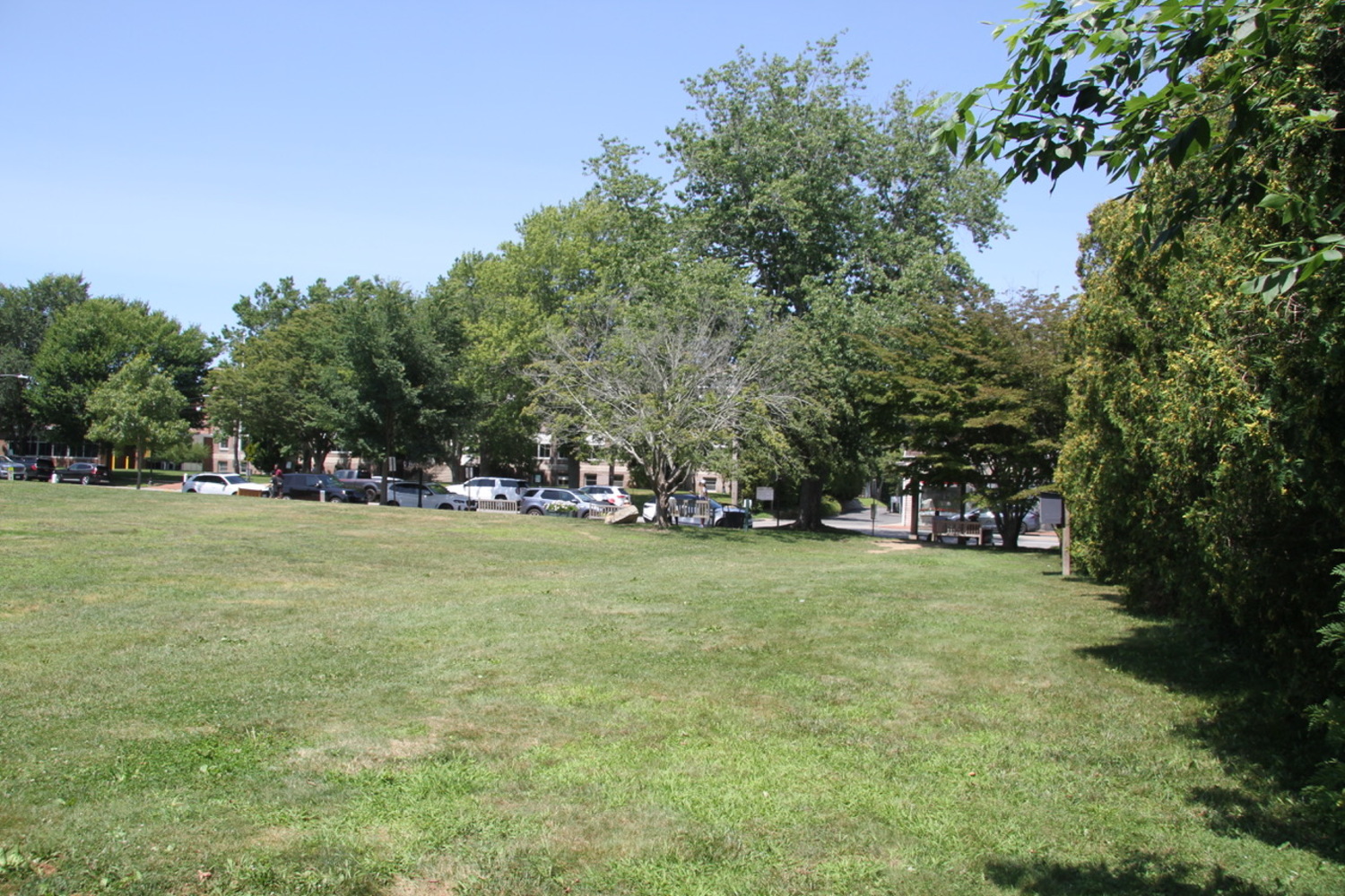 The new basketball courts, which will be re-dedicated to Roy Mabry, will be adjacent to Newtown Lane and 