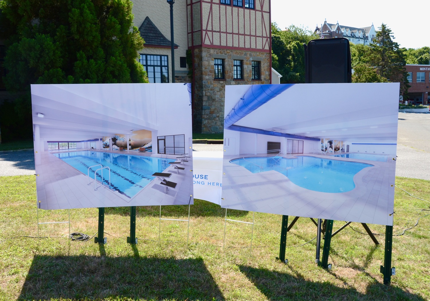 The Montauk Playhouse Center Foundation hosted a ceremonial groundbreaking last week for the coming playhouse aquatic center project, which will begin construction later this year.
KYRIL BROMLEY