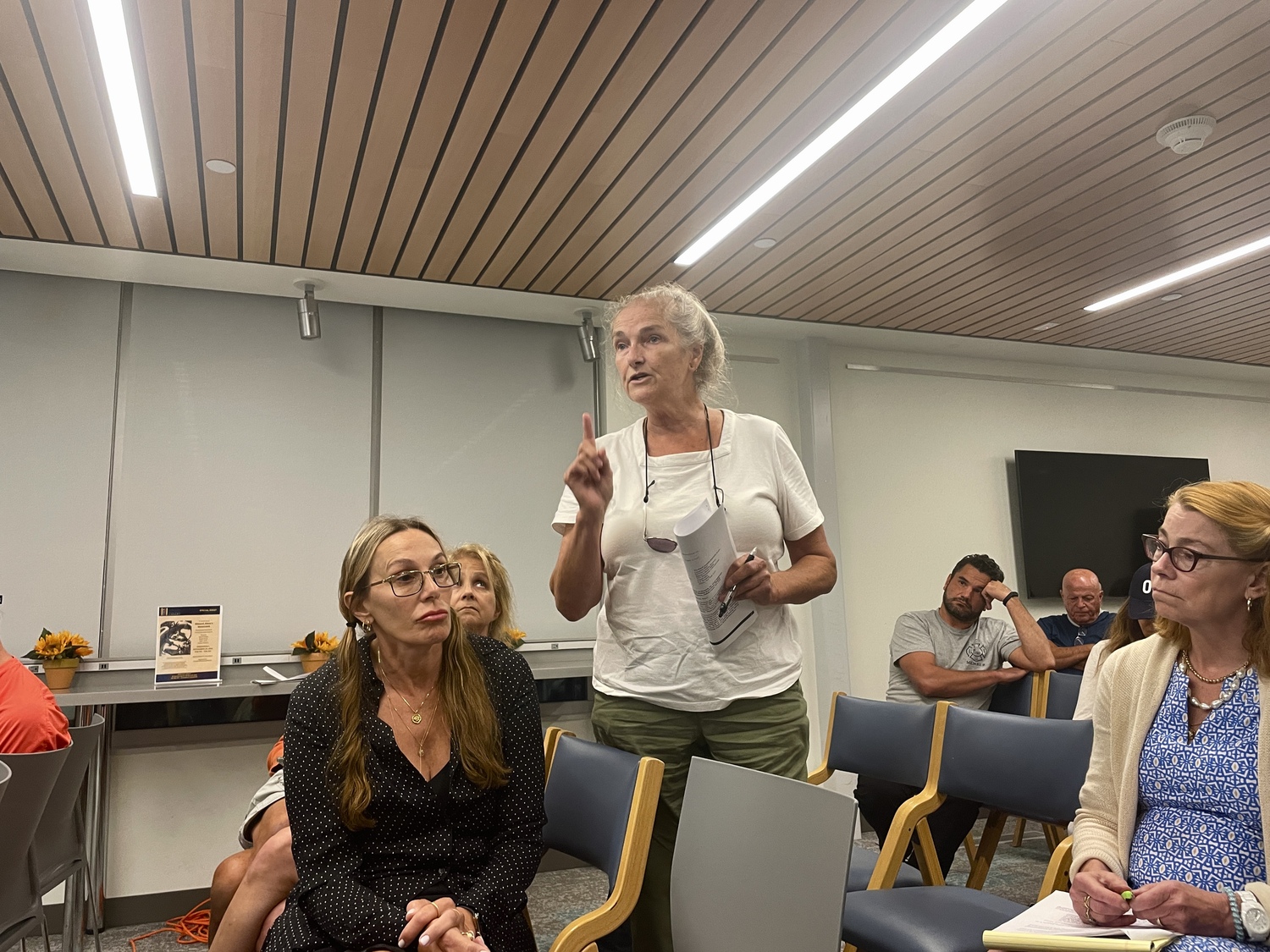 Jeannie Nielsen, whose family owns a collection of small cottages adjacent to the Benson Reserve and was among the plaintiffs in a lawsuit that led to the property being donated to East Hampton Town, said that putting temporary fences in parts of the reserve to corral goats grazing on invasive plant species would violate the terms of the lawsuit settlement. 
MICHAEL WRIGHT
