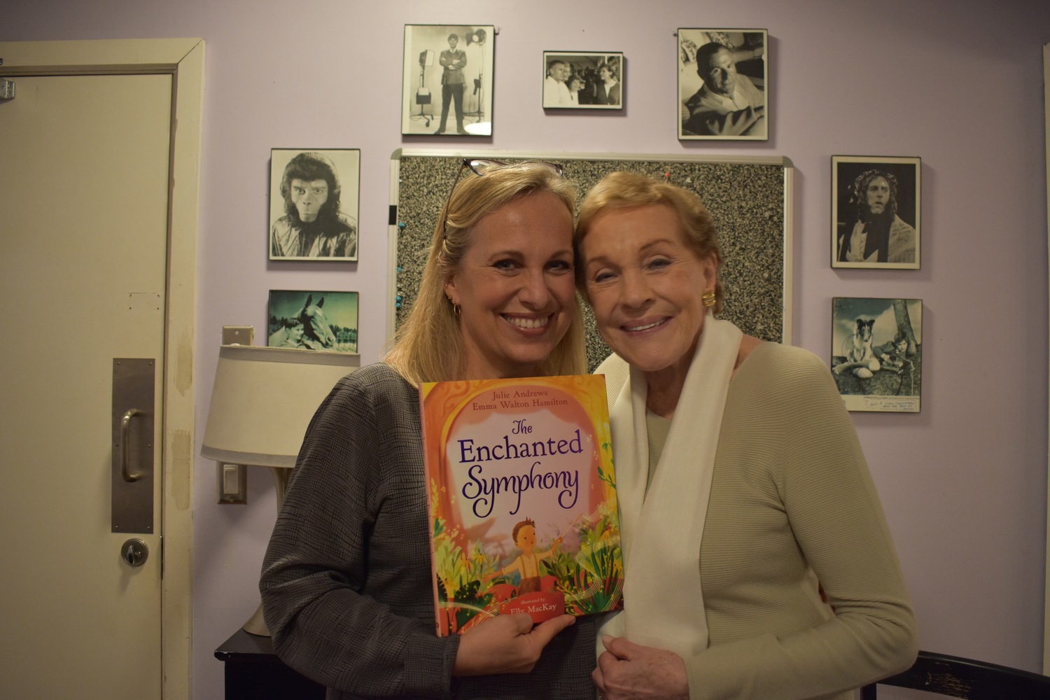 Authors Emma Walton Hamilton and Julie Andrews at the Bay Street Theater launch of their new children's book 