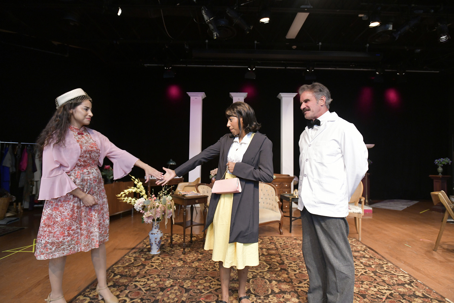 Esmeralda Cabrera, Cheyanne Metzger and Tom Gregory during a scene from 