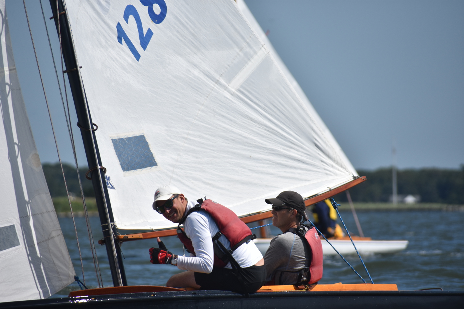 Ian Connett gives a thumbs up aboard SS128 Moonshine.  DANIEL FLYNN