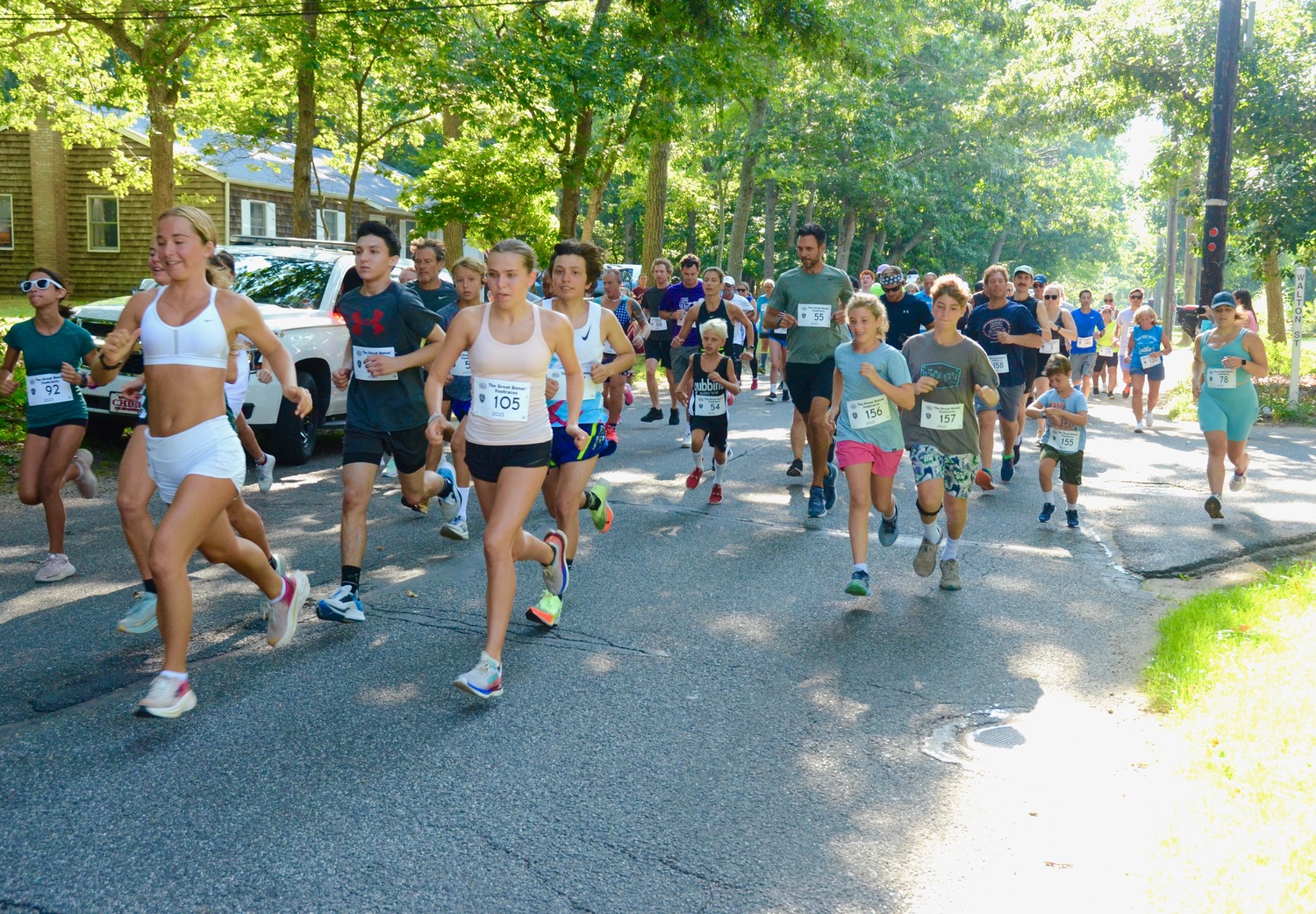 The Old Montauk Athletic Club hosted the Great Bonac Foot Races on Monday, Labor Day,, in Springs.   KYRIL BROMLEY