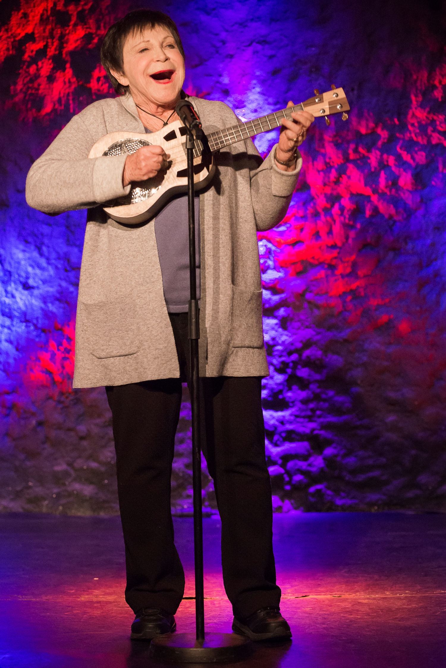 Southampton Village resident D'yan Forest, 89, is in the Guinness Book of World Records the world's oldest living comedian. She performed at the Southampton Cultural Center recently, and regularly performs stand-up at the Gotham Comedy Club in New York City. CHRISTINE COQUILLEAU