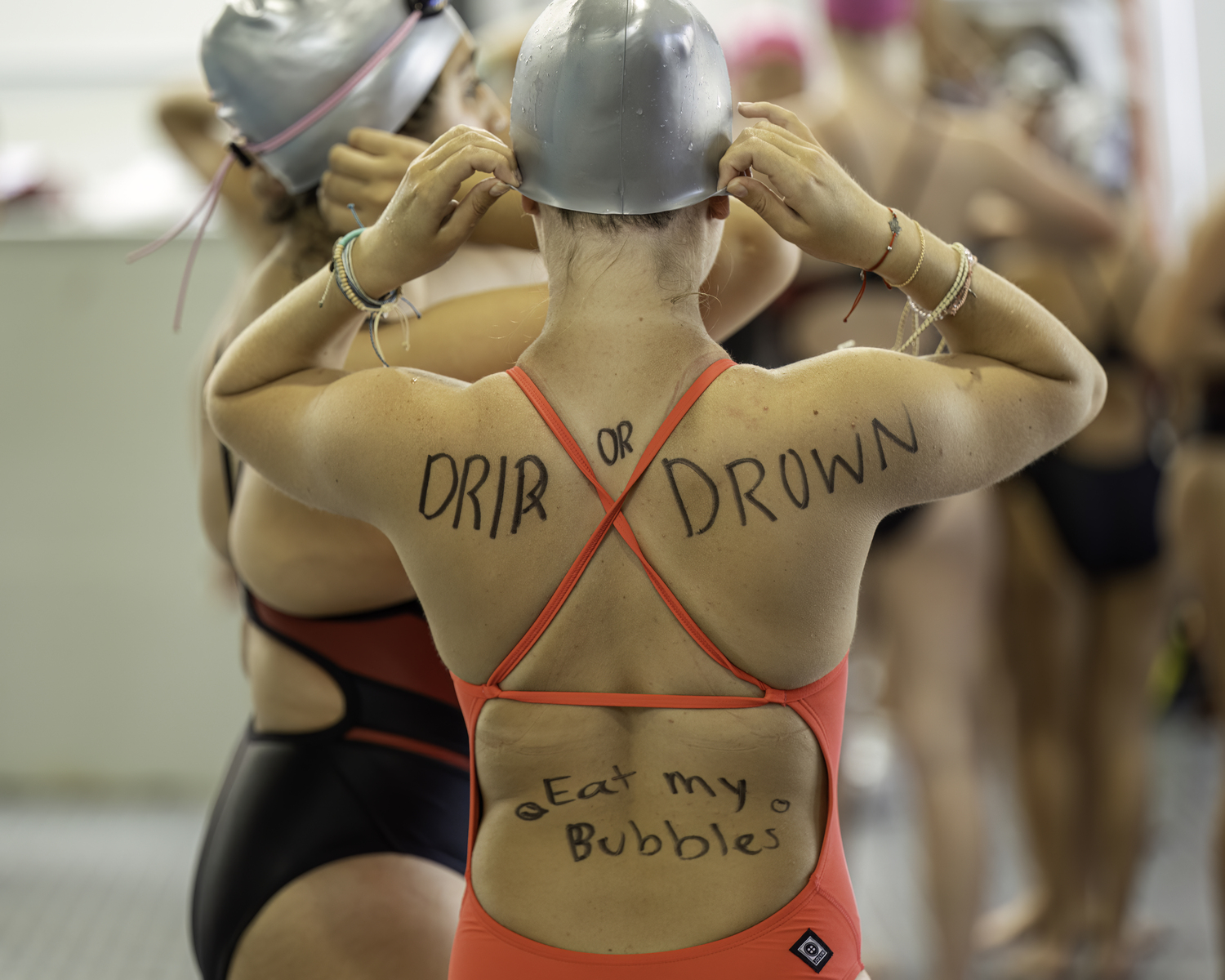 Dakota Quackenbush is one of the captains of the Bonac swim team this season.   MARIANNE BARNETT