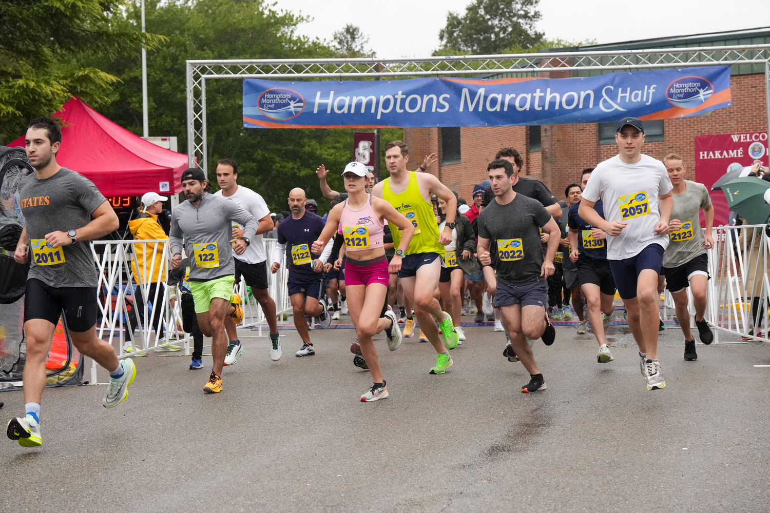 The 5K race goes off on Saturday morning.   RON ESPOSITO