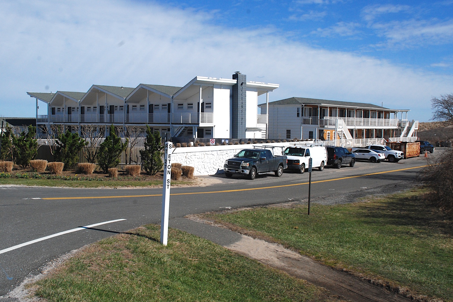 The owners of Hero Beach, the former Oceanside Motel, in Montauk have sued East Hampton Town over the rejection of grant funding for the replacement of three septic systems on the property with new nitrogen reducing waste systems.  The owners say it is the latest blow from the town in a longstanding struggle over a proposal to add a kitchen to the property. 
KYRIL BROMLEY