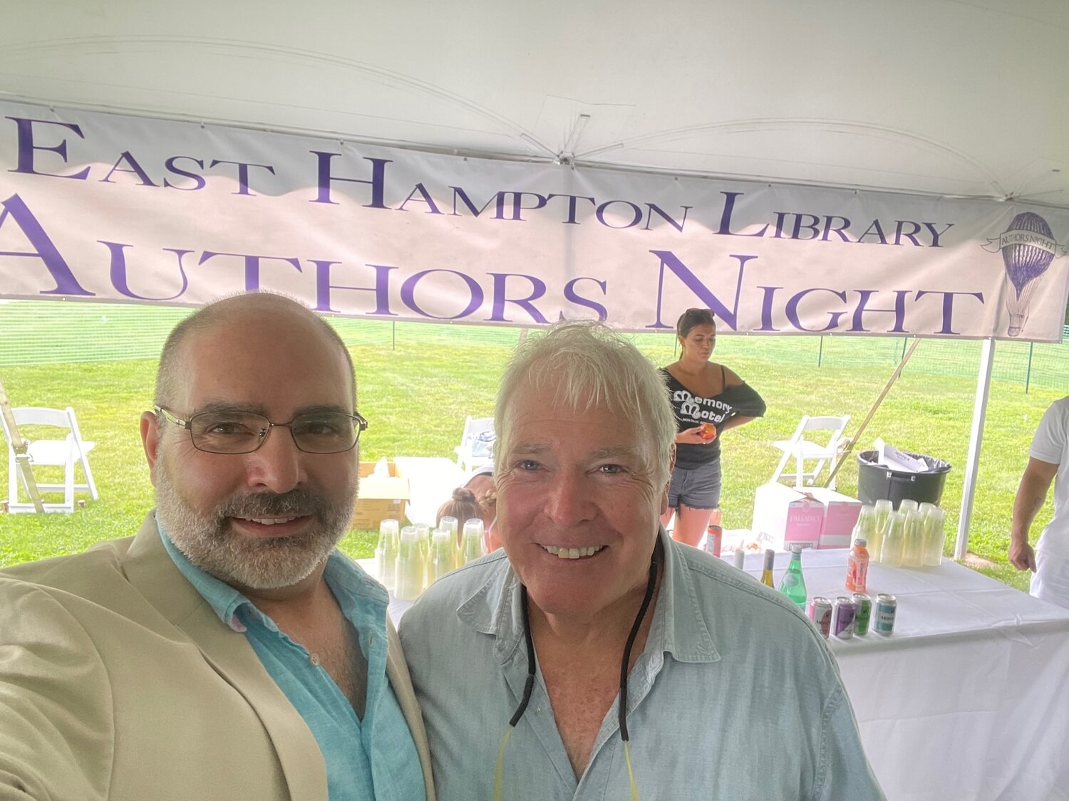 Author Jon Michaud with Peter Walsh, who was a co-owner of Coogan's. COURTESY THE AUTHOR