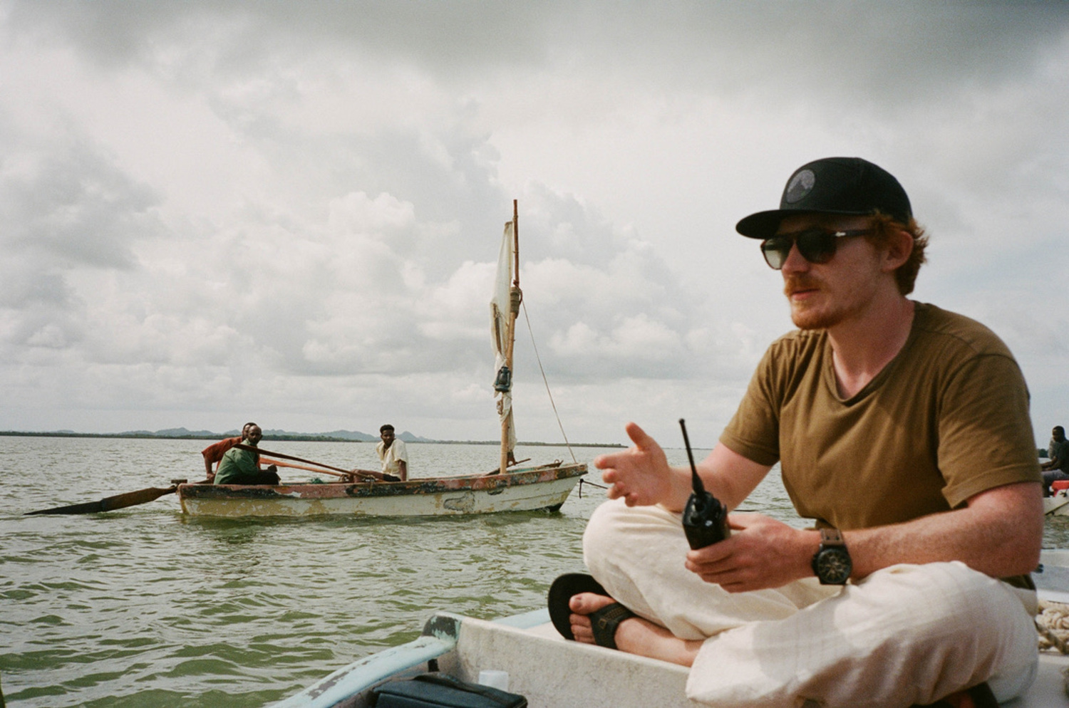 Filmmaker Jack Evans on location in the Caribbean. COURTESY THE FILMMAKER