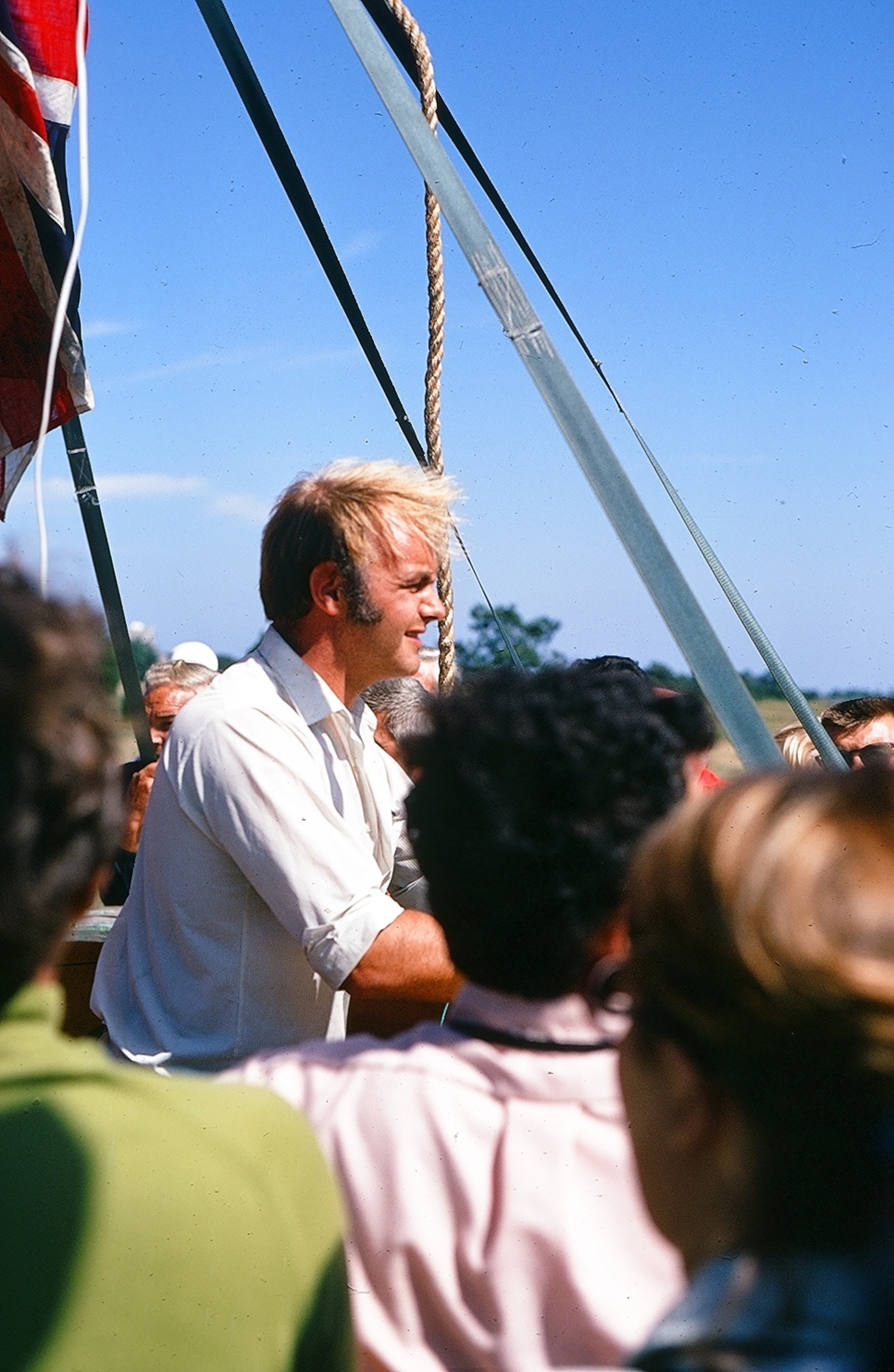 Malcolm Brighton in the gondola of The Free Life in Springs on September 20, 1970. JONATHAN RICHARDS