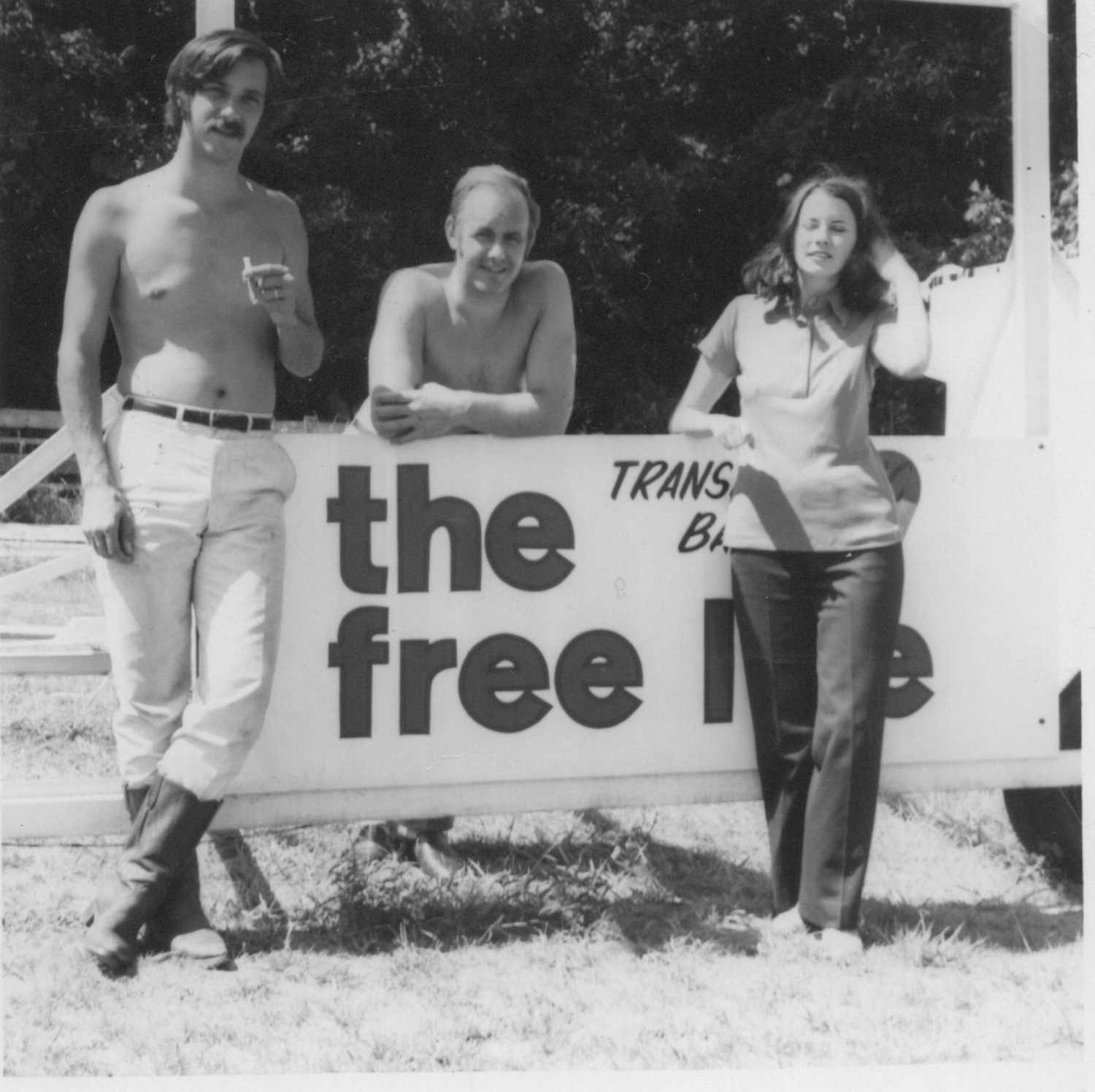 Rod Anderson, Malcolm Brighton and Pamela Brown in Springs in 1970. LTV ARCHIVES