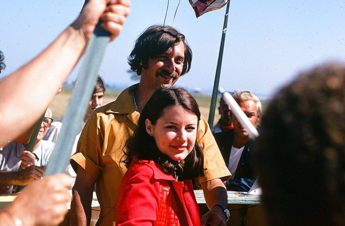 Pamela Brown and Rod Anderson at the launch of The Free Life in Springs on September 20, 1970. JONATHAN RICHARDS