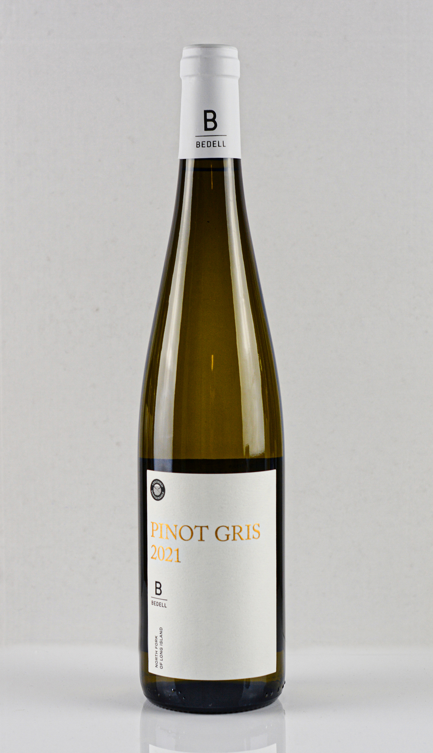 Bedell Cellars' 2021 Pinot Gris has been awarded 92 points from VinePair. COURTESY BEDELL CELLARS