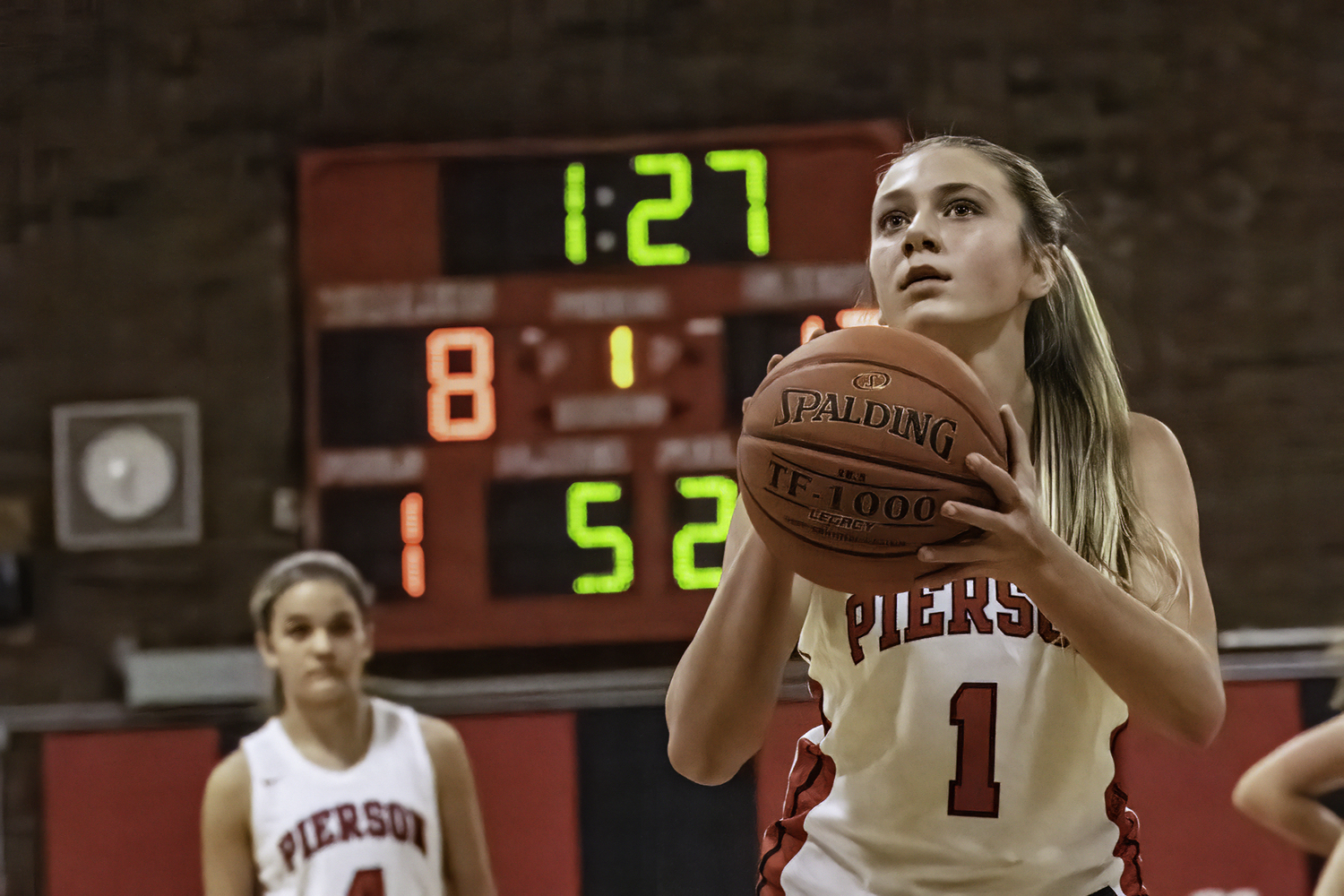 Coco Lohmiller was one of the top players for the Pierson girls basketball team this past winter in her first year on varsity.   MARIANNE BARNETT