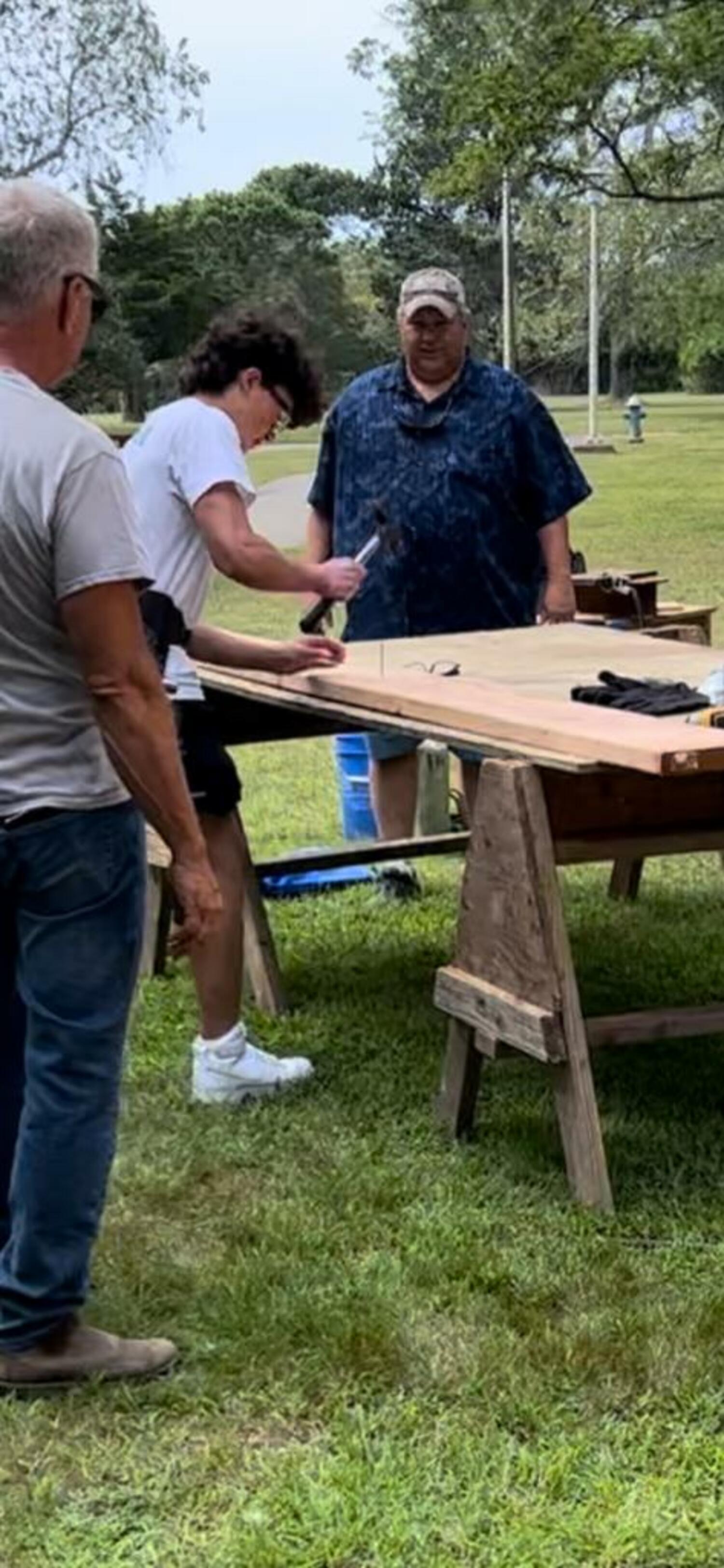 Southampton College Of the Trades an expo called “The Big T” was hosted by the nonprofit Hamptons Trade Education Fund at the college on September 16. During the event local students participated in hands-on trade activities.  COURTESY HAMPTONS TRADE EDUCATION FUND