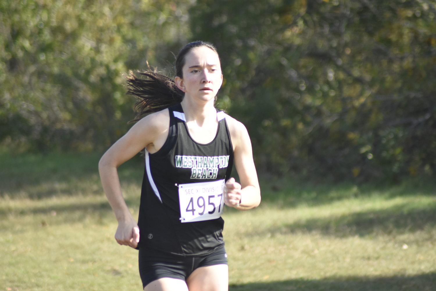 Westhampton Beach junior Lily Strebel finished second in Division III.  DREW BUDD