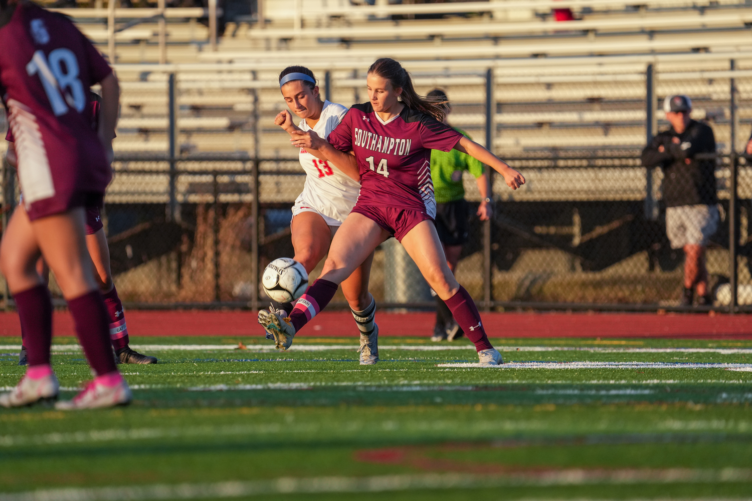 Southampton's Harper Souhrada scored two goals in a win over Hampton Bays back on September 19. RON ESPOSITO