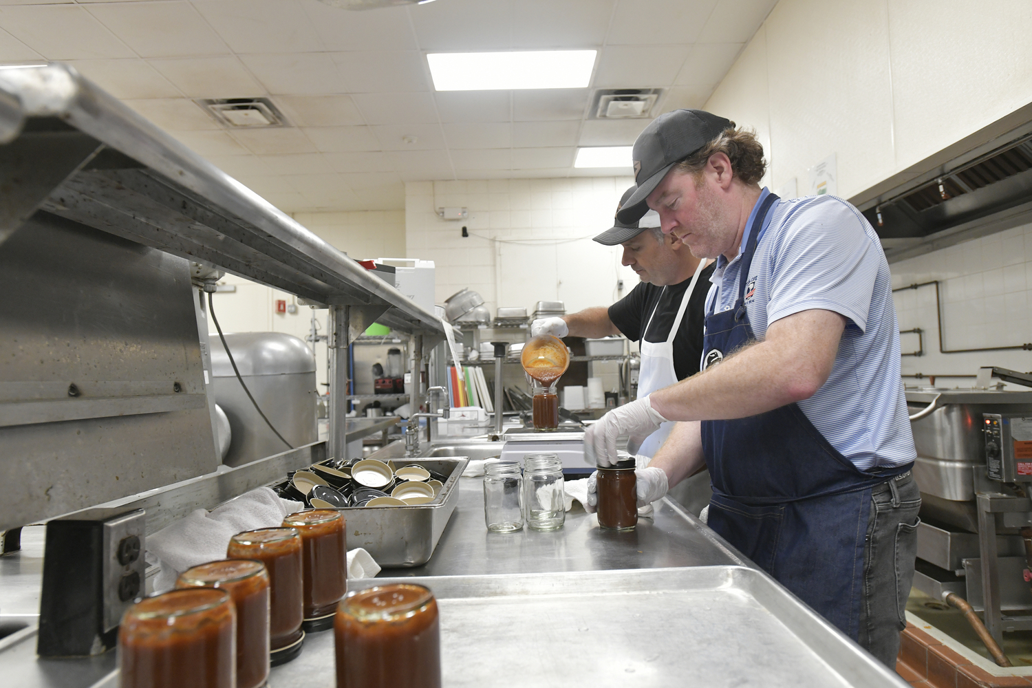 The bottling process.  DANA SHAW