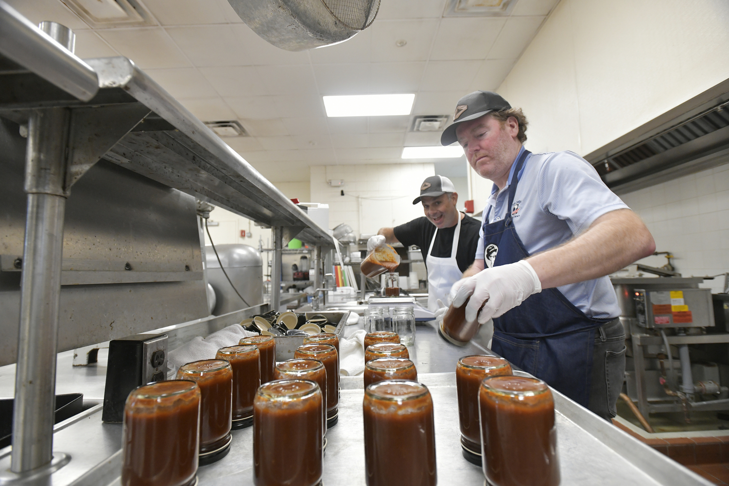 The bottling process.  DANA SHAW