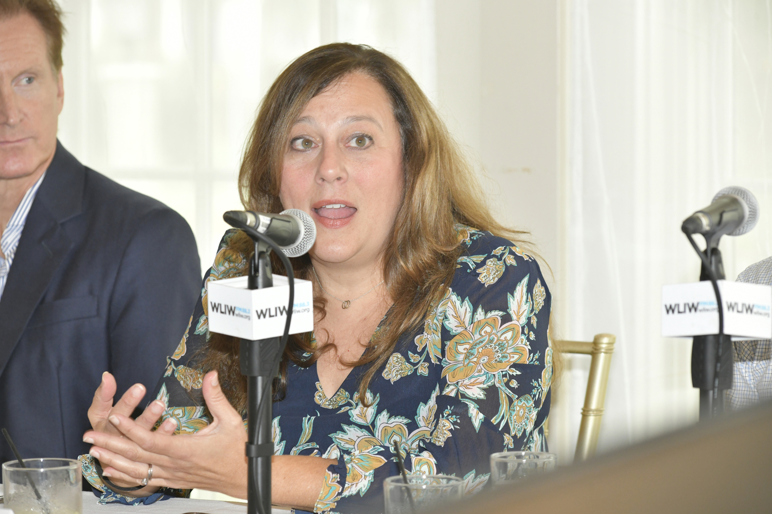 Panelist Southampton Town Planning Director Janice Scherer at the Express Sessions event on September 28.  DANA SHAW