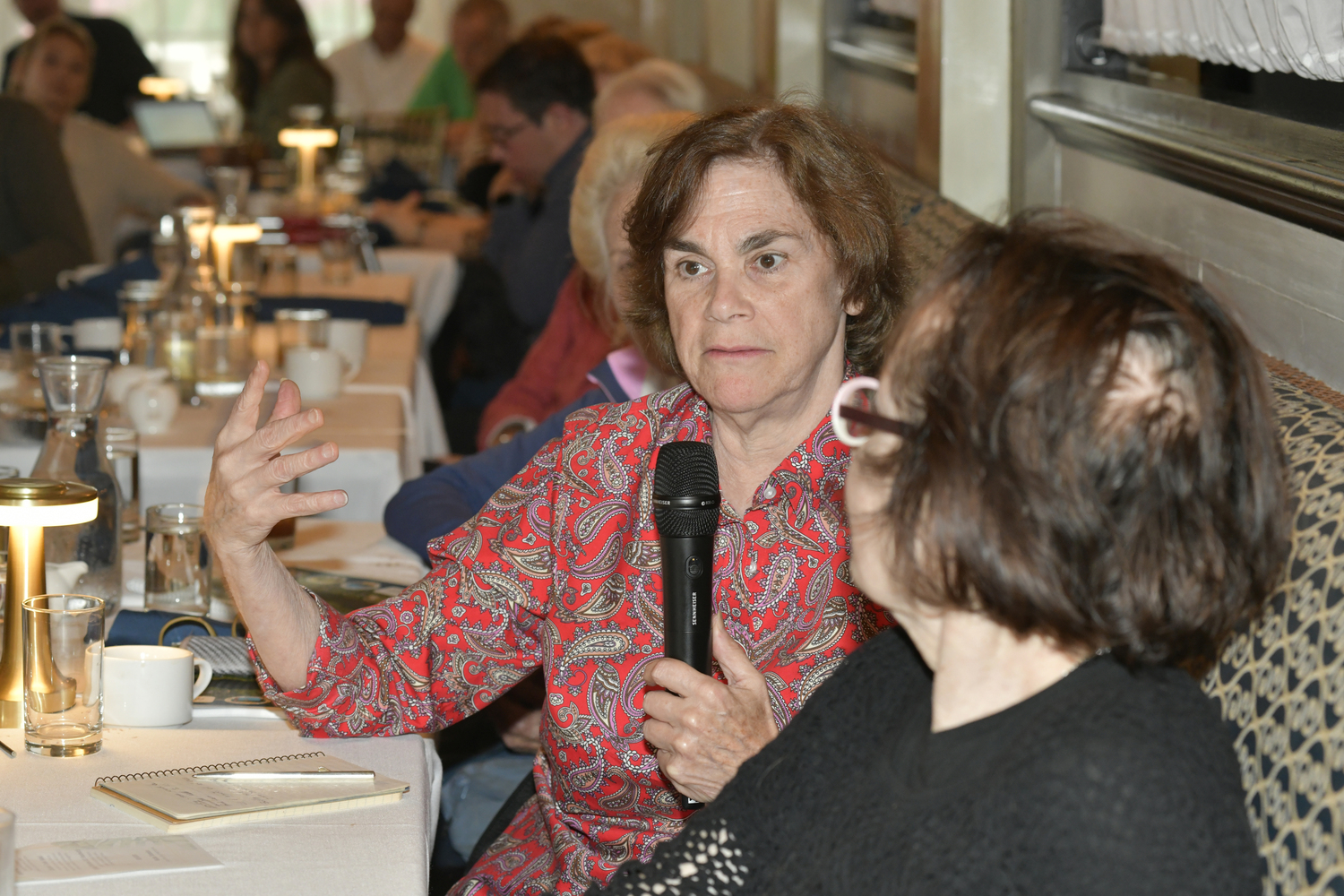 Audience member Anne Surchin at the Express Session on September 28.   DANA SHAW
