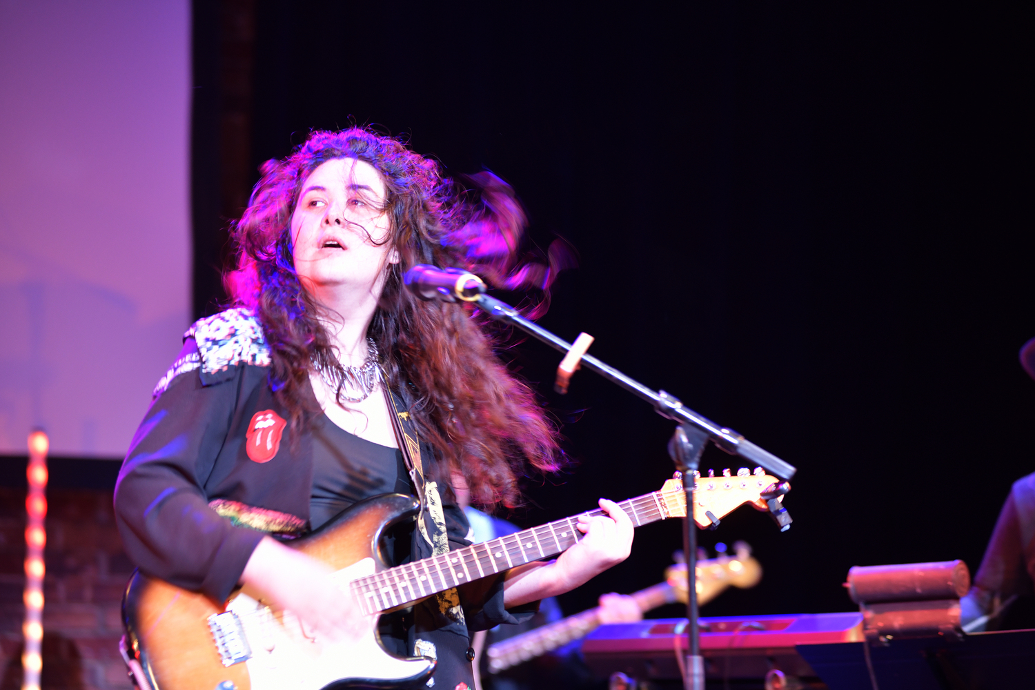 Sara Hartman performs her new album at the Bay Street Theater during the Sag Harbor American Music Festival on Saturday night.  DANA SHAW