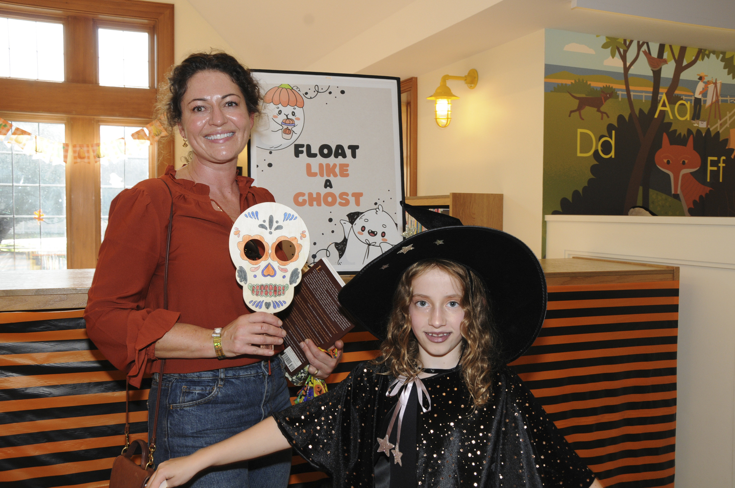 Alyssa and Marine Palombino at the East Hampton Library's first ever 