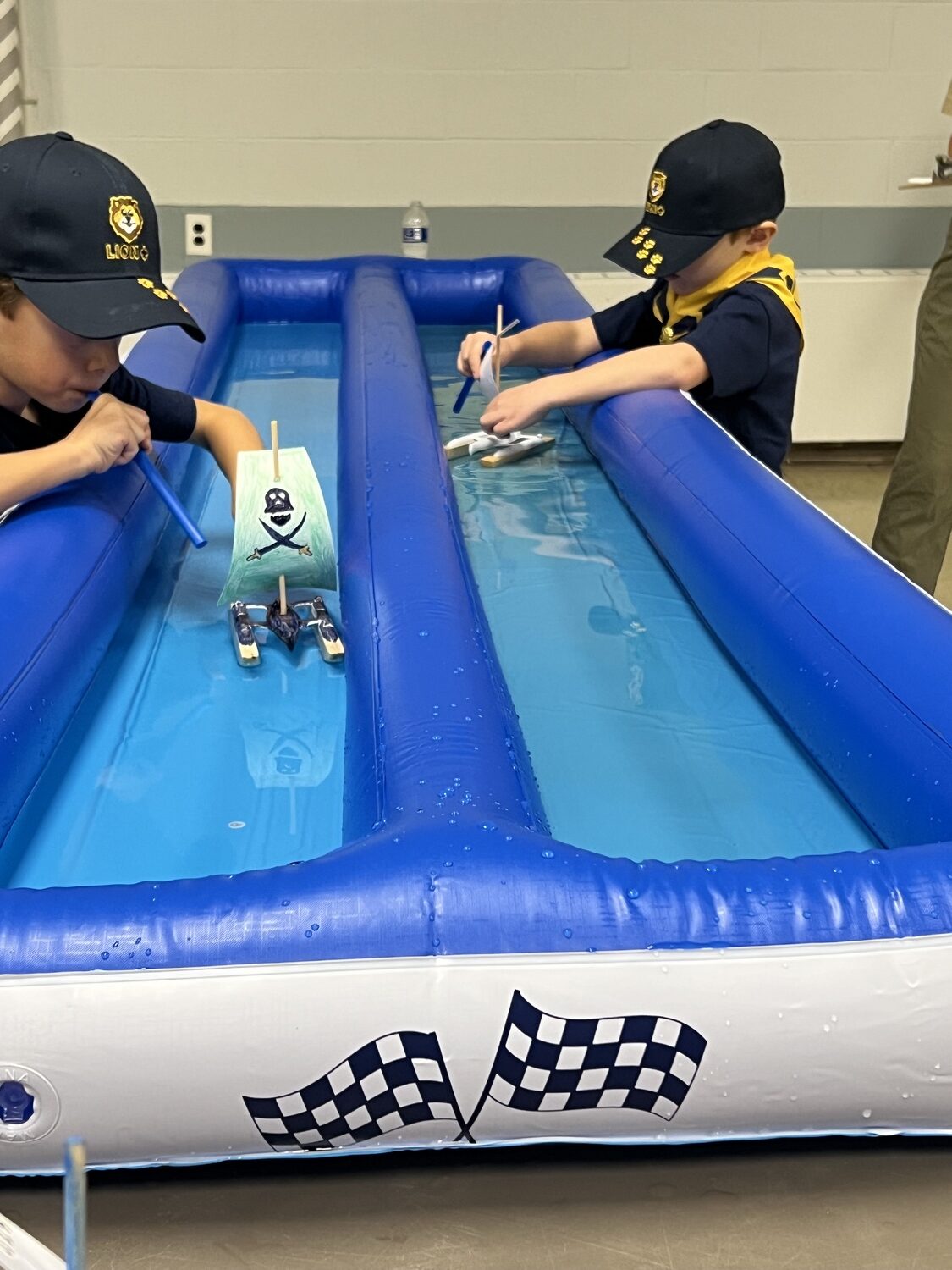 Hampton Bays Cub Scout Pack 483 hosted its annual Raingutter Regatta on Thursday, October 26. COURTESY HEATHER HAYNIA