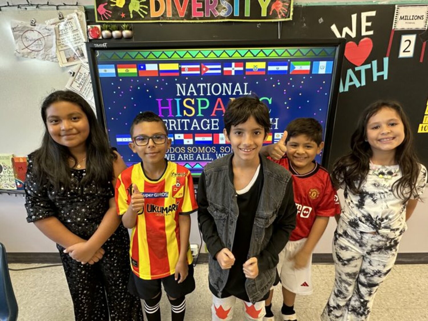Hampton Bays Elementary School students are taking part in Hispanic Heritage Month by participating in various activities. COURTESY HAMPTON BAYS SCHOOL DISTRICT