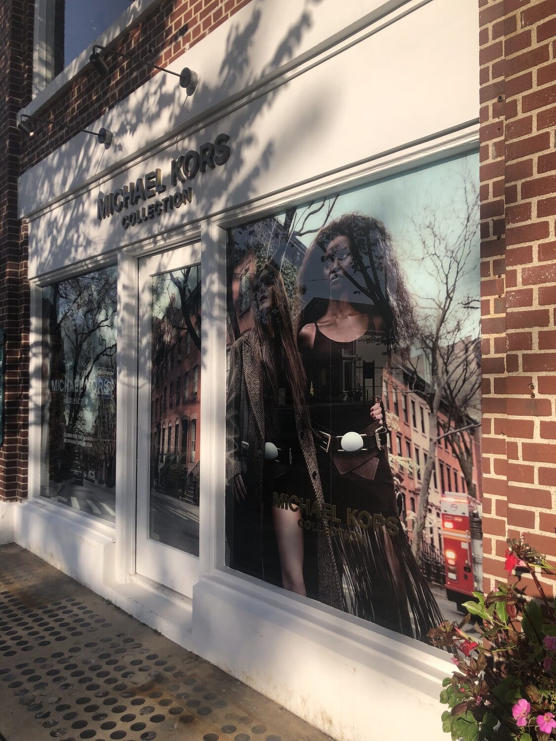 Landlords whose storefronts are vacant for a month or more are required by law in Southampton Village to cover the windows with some kind of artwork or photography, rather than simply covering the windows with brown or white paper. CAILIN RILEY