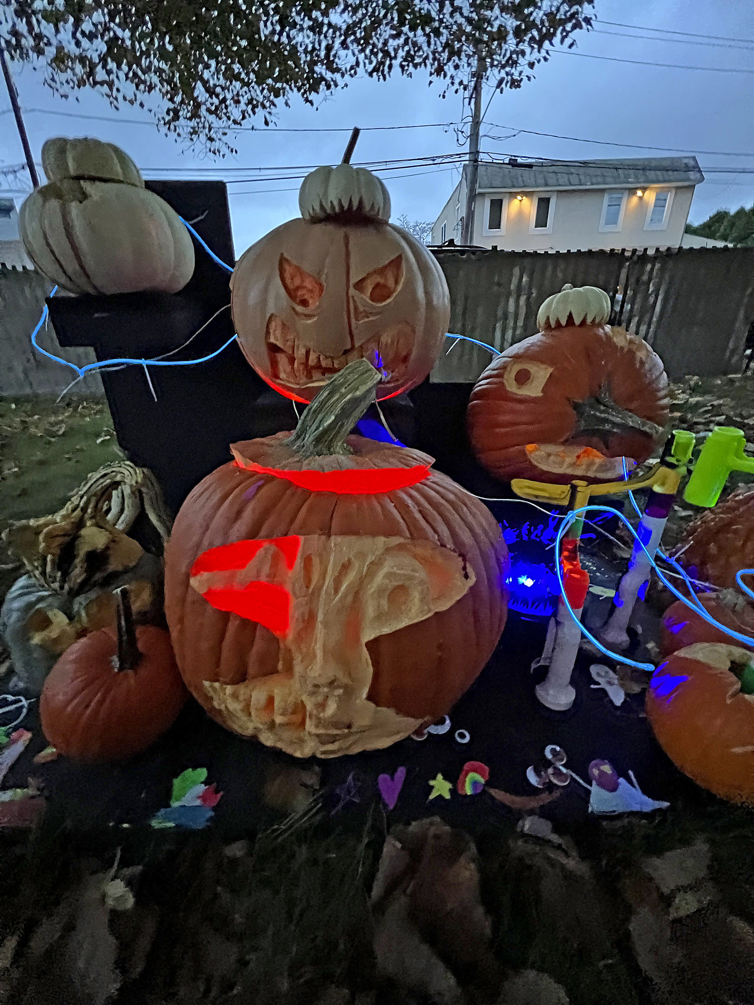The Bridgehampton Lions pumpkin carving contest was held on Monday at the Bridgehampton Community House.