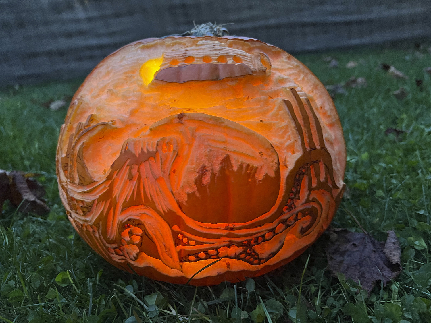 The Bridgehampton Lions pumpkin carving contest was held on Monday at the Bridgehampton Community House.