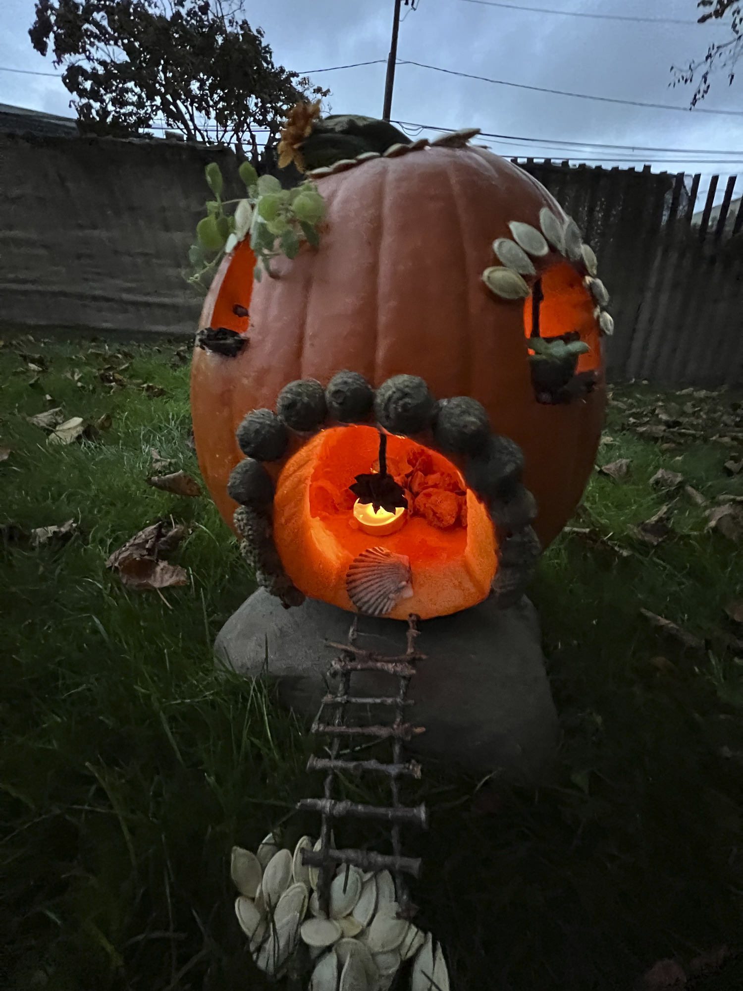 The Bridgehampton Lions pumpkin carving contest was held on Monday at the Bridgehampton Community House.